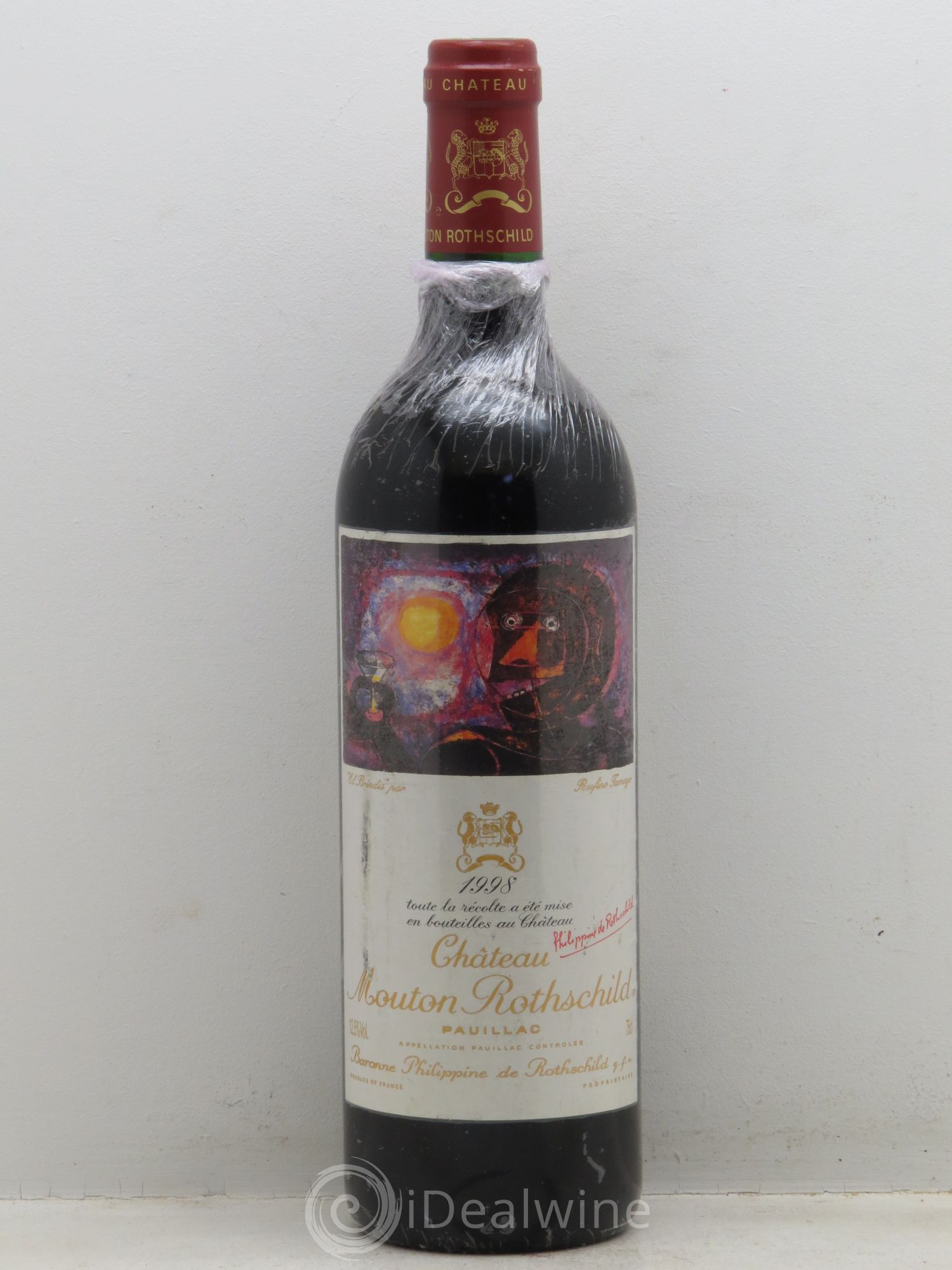 Château Mouton Rothschild 1er Grand Cru Classé 1998 - Lot de 1 bouteille - 0