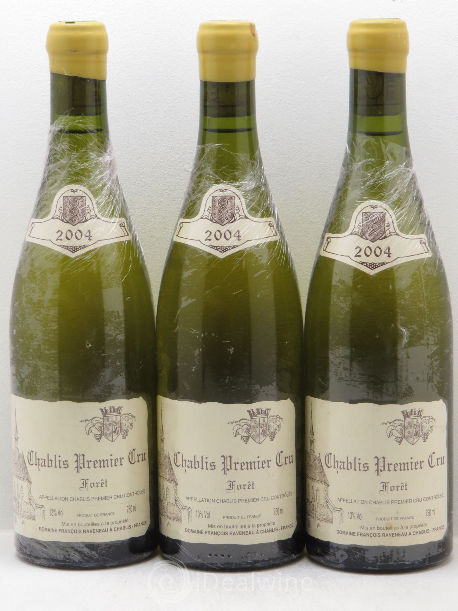 Chablis 1er Cru Forêt Raveneau (Domaine) 2004 - Lot de 3 bouteilles - 0
