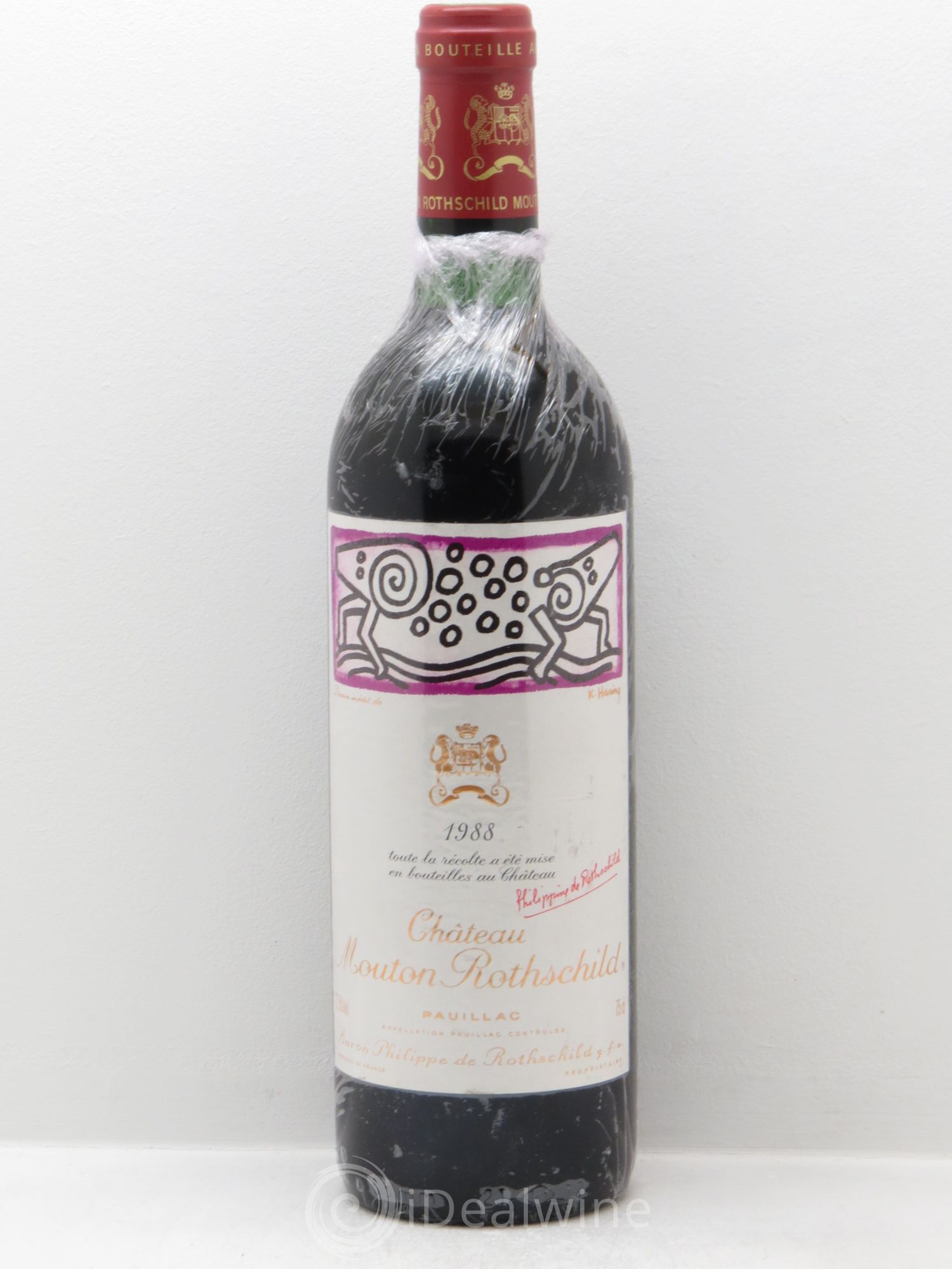 Château Mouton Rothschild 1er Grand Cru Classé 1988 - Lot de 1 bouteille - 0