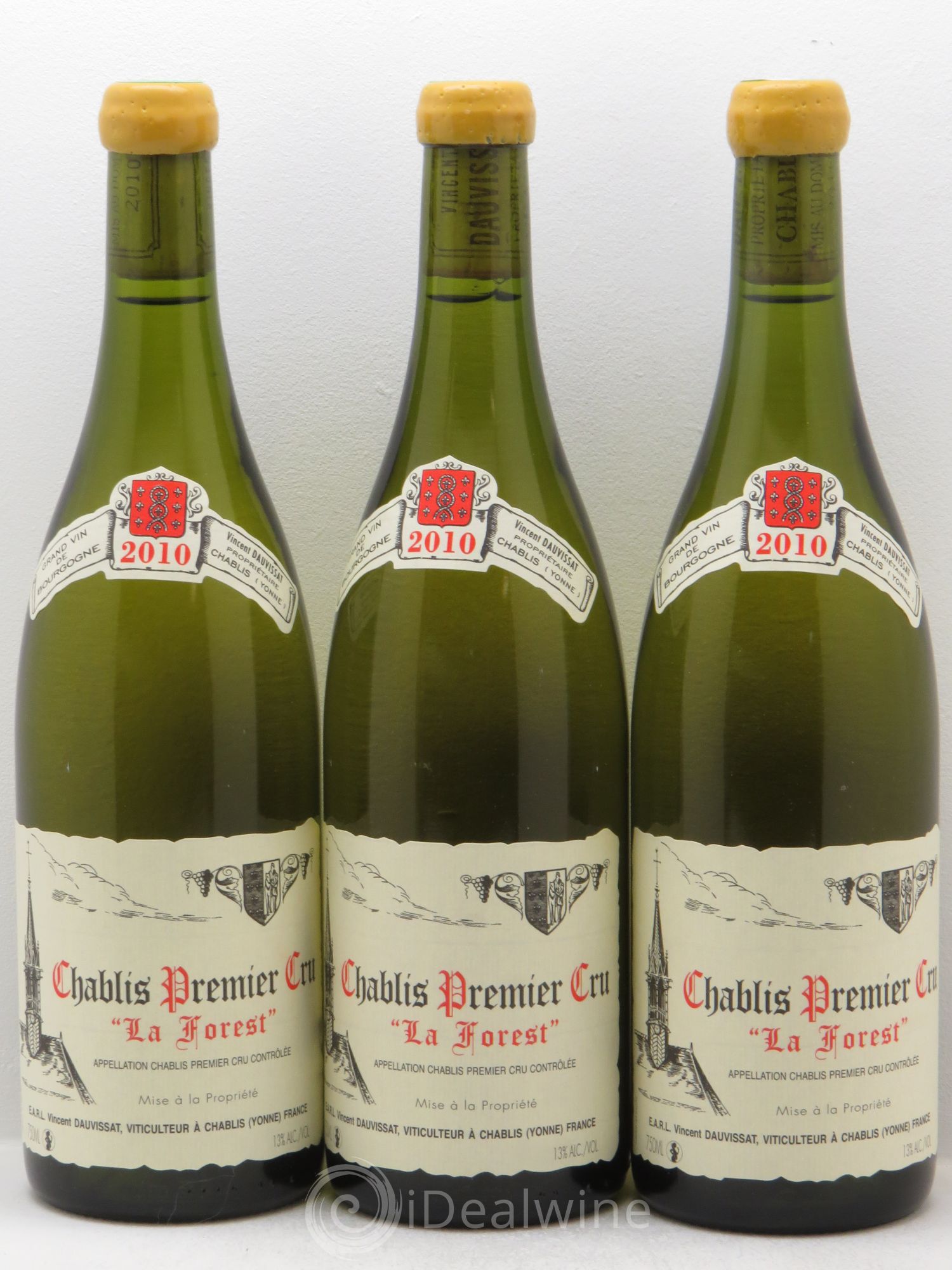 Chablis 1er Cru La Forest Vincent Dauvissat (Domaine) 2010 - Lot de 3 bouteilles - 0