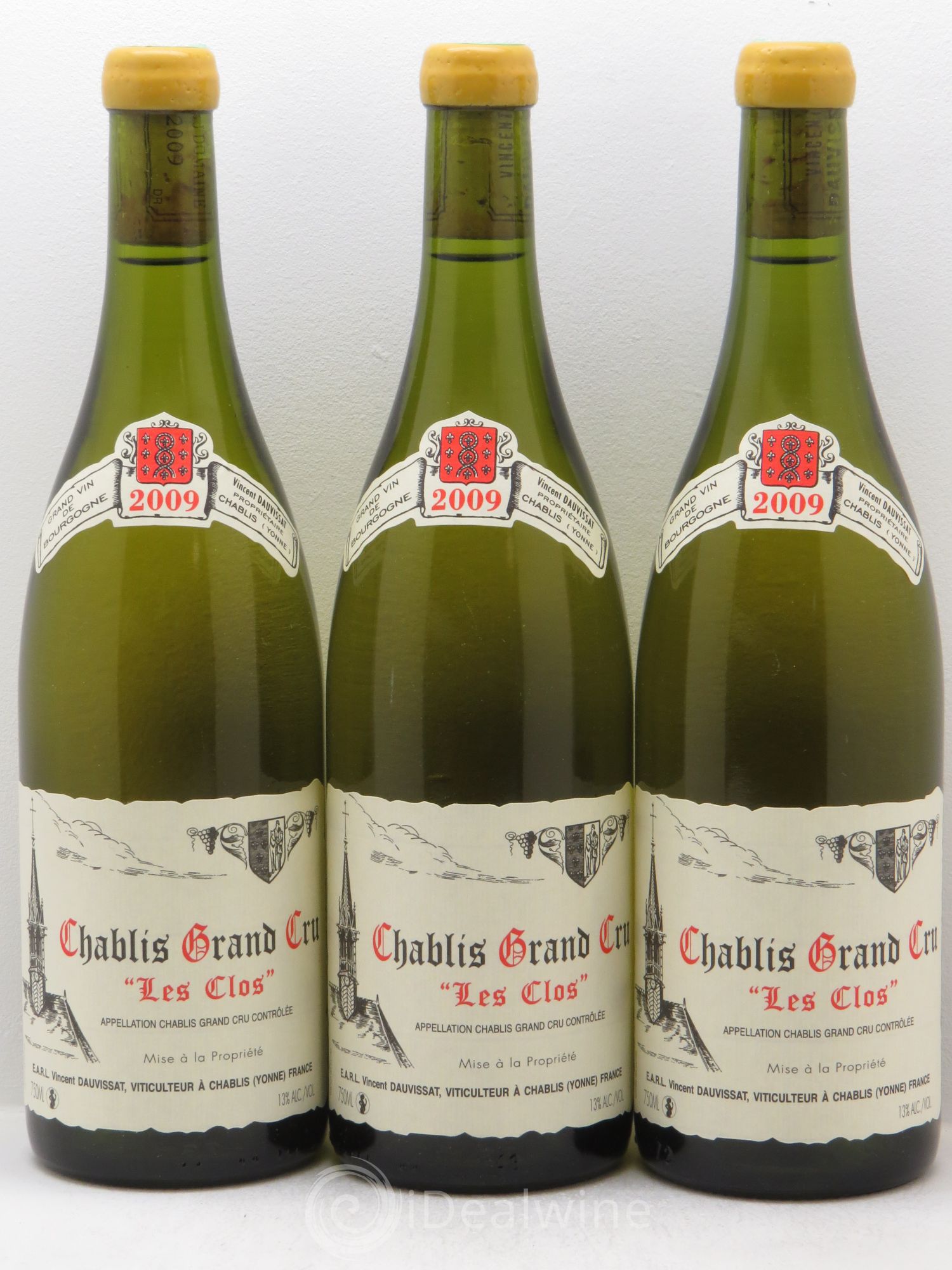 Chablis Grand Cru Les Clos Vincent Dauvissat (Domaine) 2009 - Lot de 3 bouteilles - 0