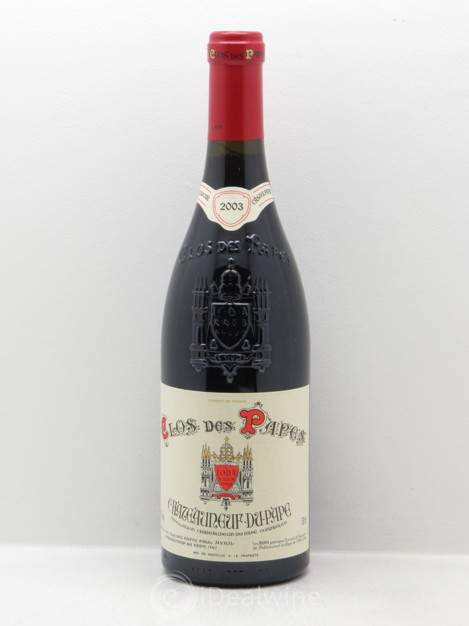 Châteauneuf-du-Pape Clos des Papes - Paul Avril 2003 - Lot de 1 bouteille - 0