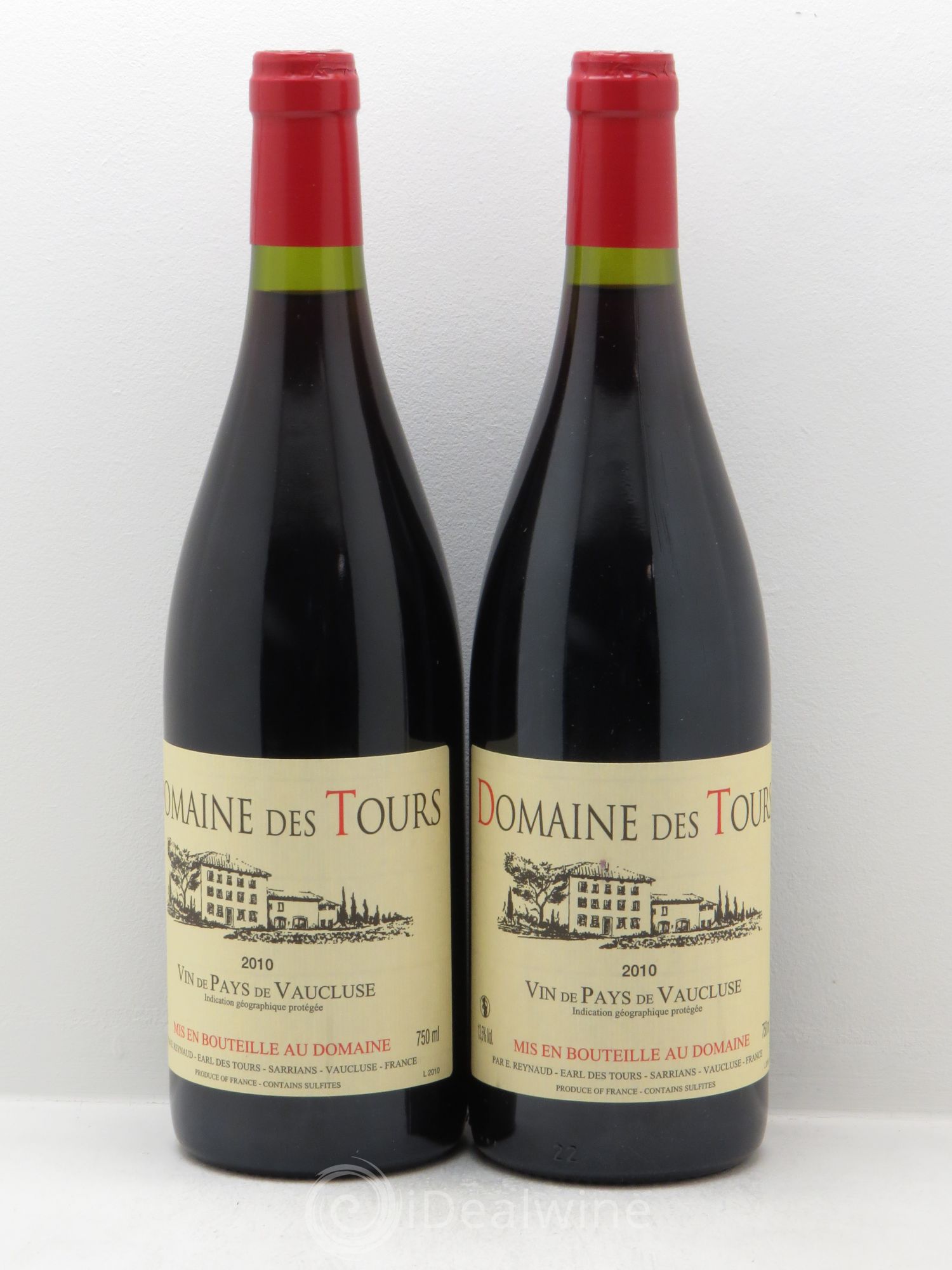 Rhône Vin de pays Château des Tours 2010 - Posten von 2 Flaschen - 0