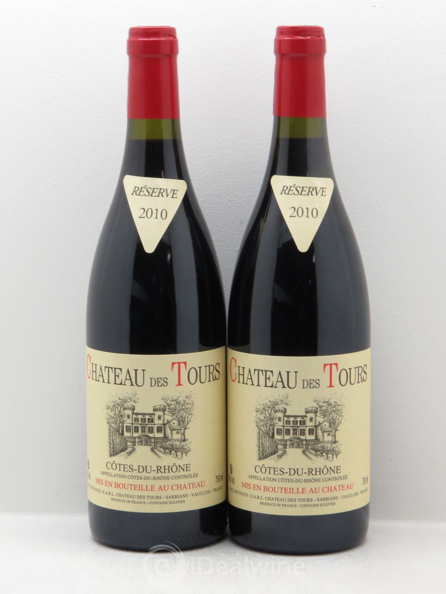 Côtes-du-Rhône Château des Tours Emmanuel Reynaud 2010 - Lot de 2 bouteilles - 0