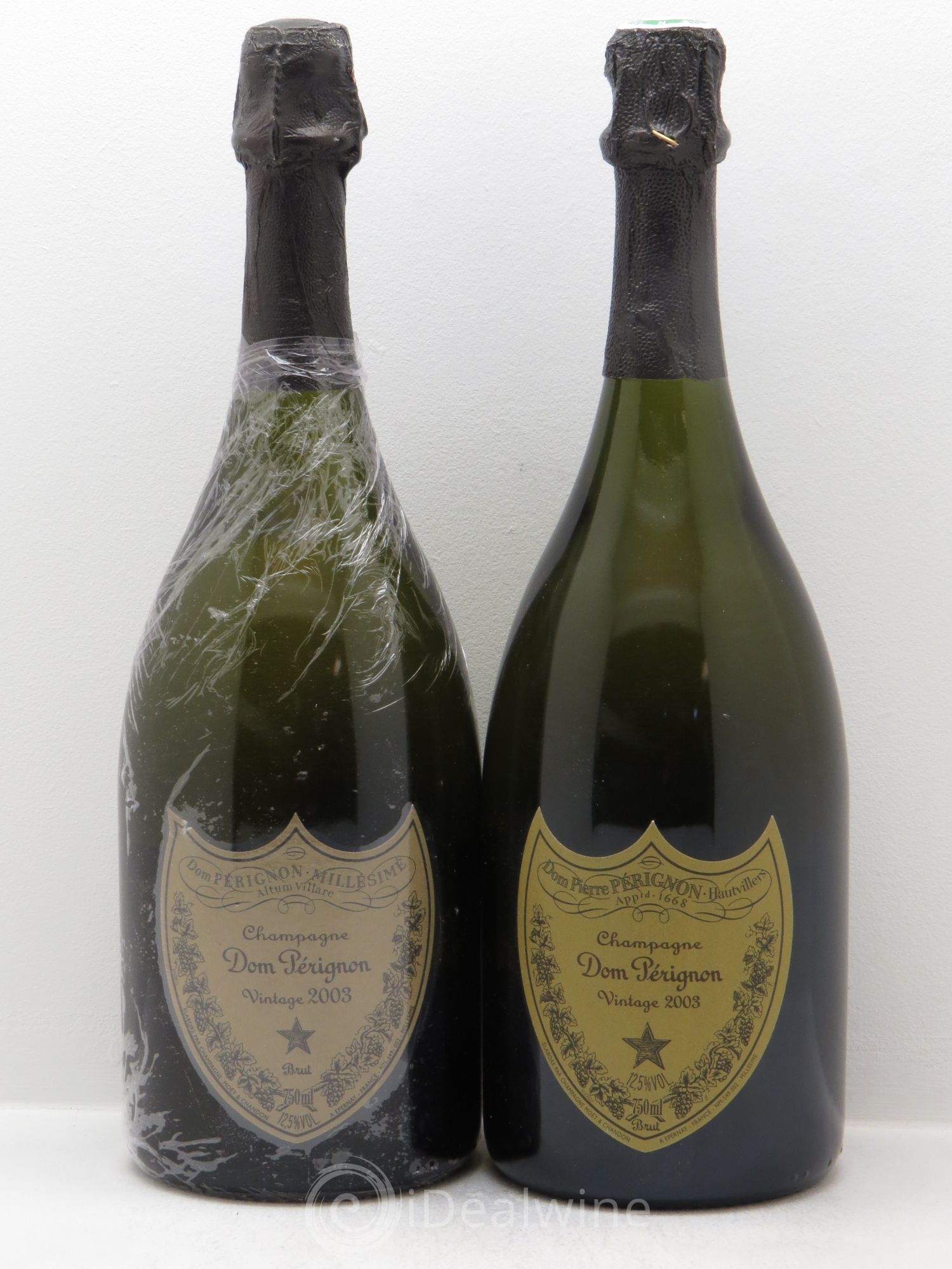 Brut Dom Pérignon 2003 - Lot de 2 bouteilles - 0