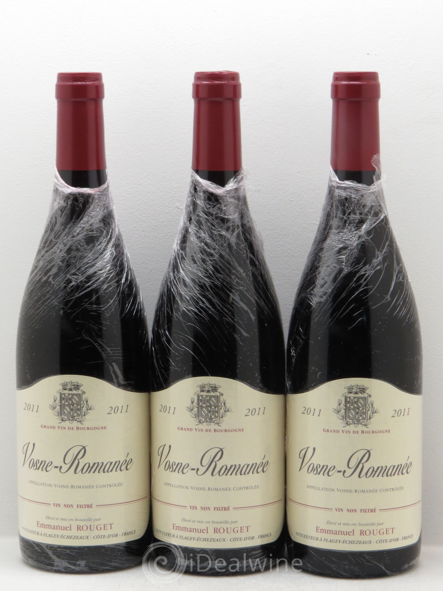Vosne-Romanée Emmanuel Rouget 2011 - Lot of 3 bottles - 0