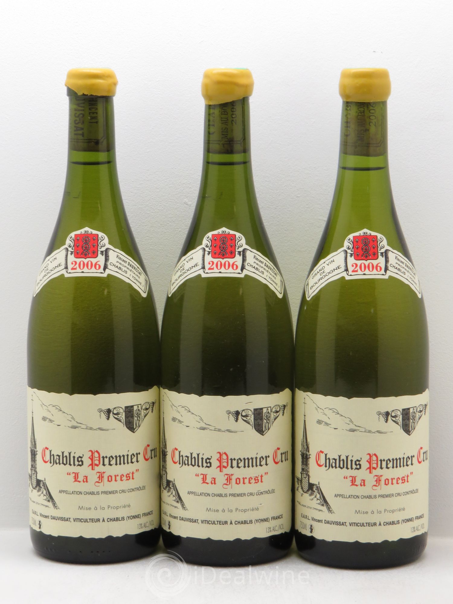 Chablis 1er Cru La Forest Vincent Dauvissat (Domaine) 2006 - Lot de 3 bouteilles - 0