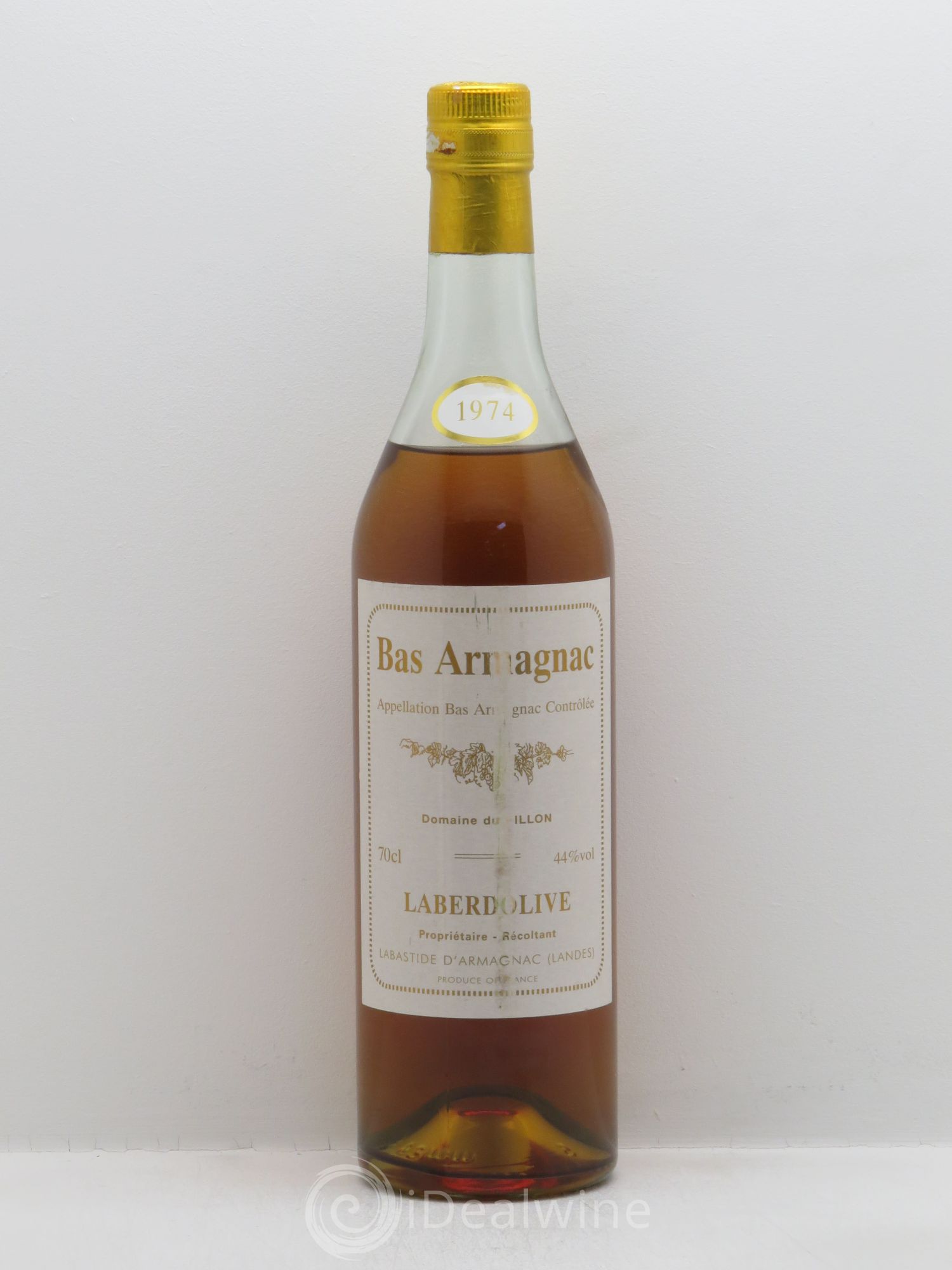 Armagnac Domaine du Pillon 1974 - Posten von 1 Flasche - 0