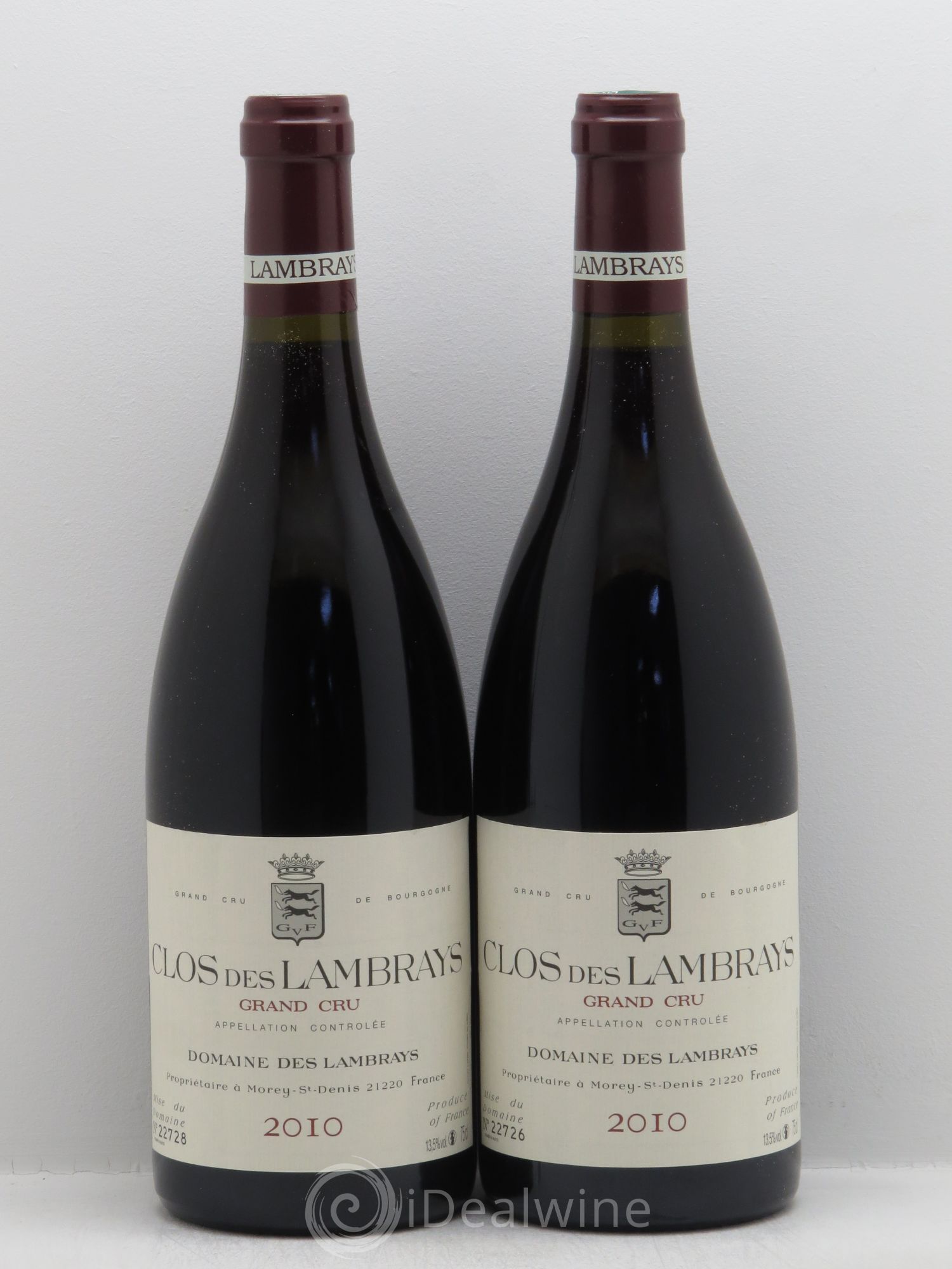 Clos des Lambrays Grand Cru Domaine des Lambrays 2010 - Lot de 2 bouteilles - 0