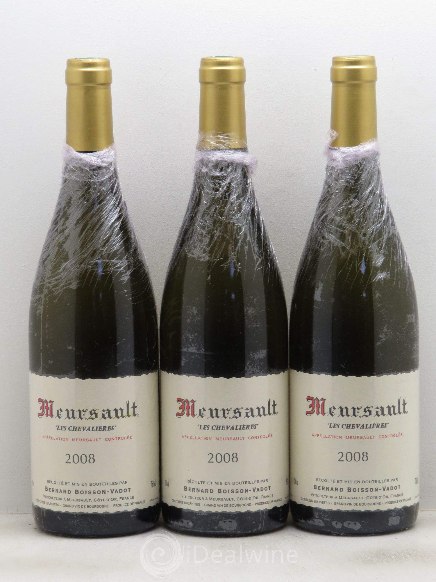 Meursault Les Chevalières Boisson Vadot 2008 - Posten von 3 Flaschen - 0