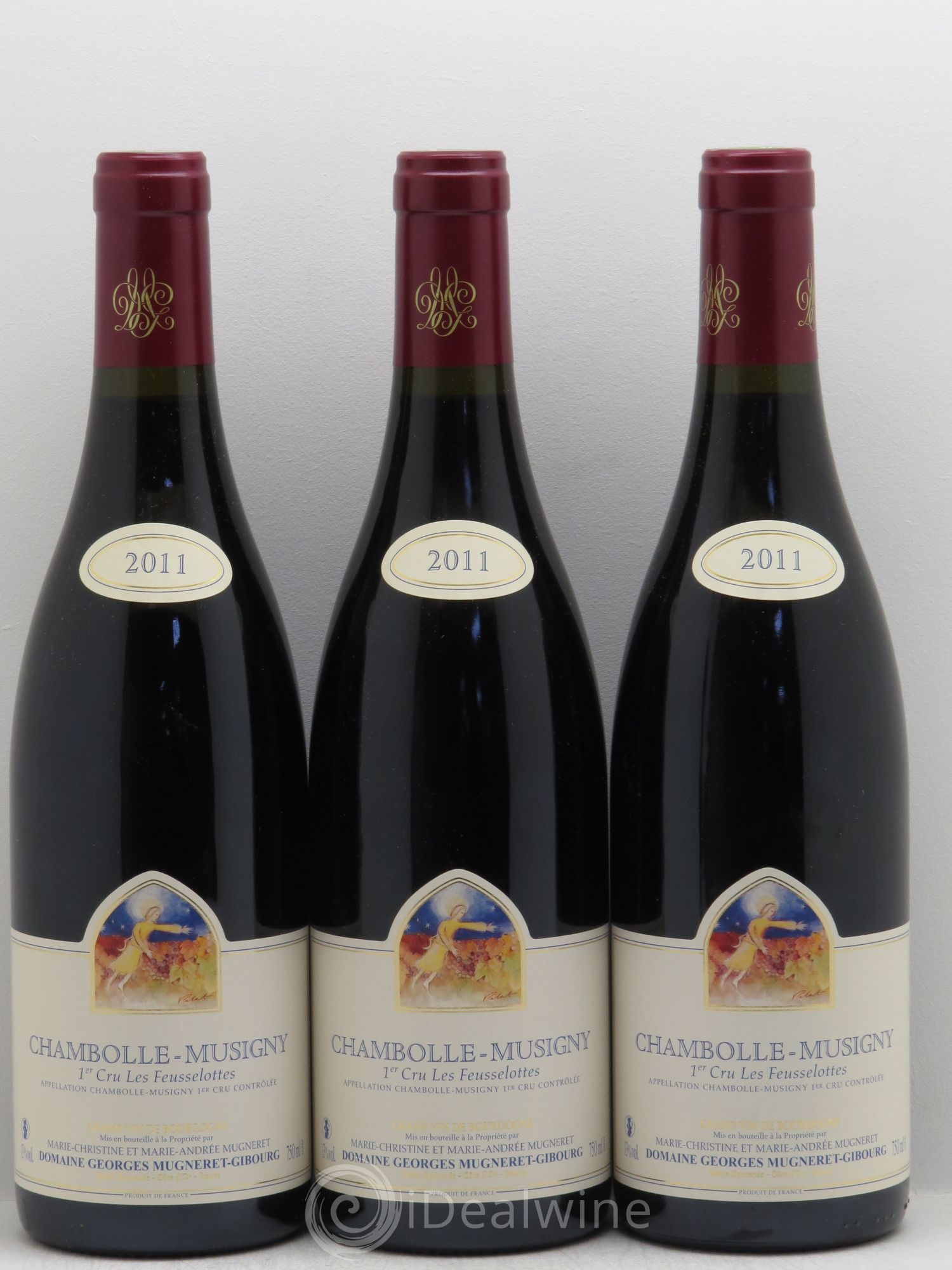 Chambolle-Musigny 1er Cru Les Feusselottes Mugneret-Gibourg 2011 - Posten von 3 Flaschen - 0