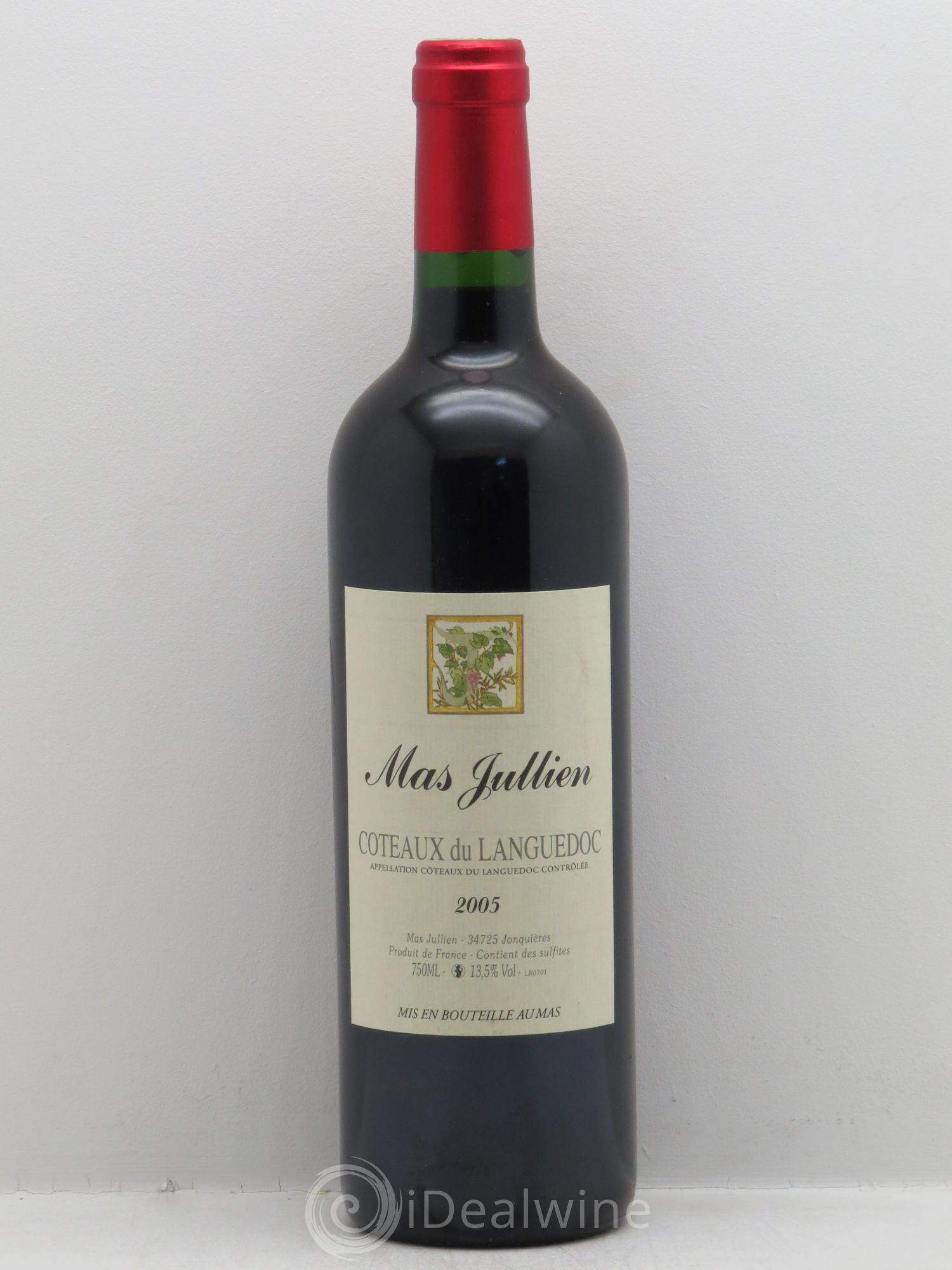 Terrasses du Larzac Mas Jullien Olivier Jullien 2005 - Lot de 1 bouteille - 0