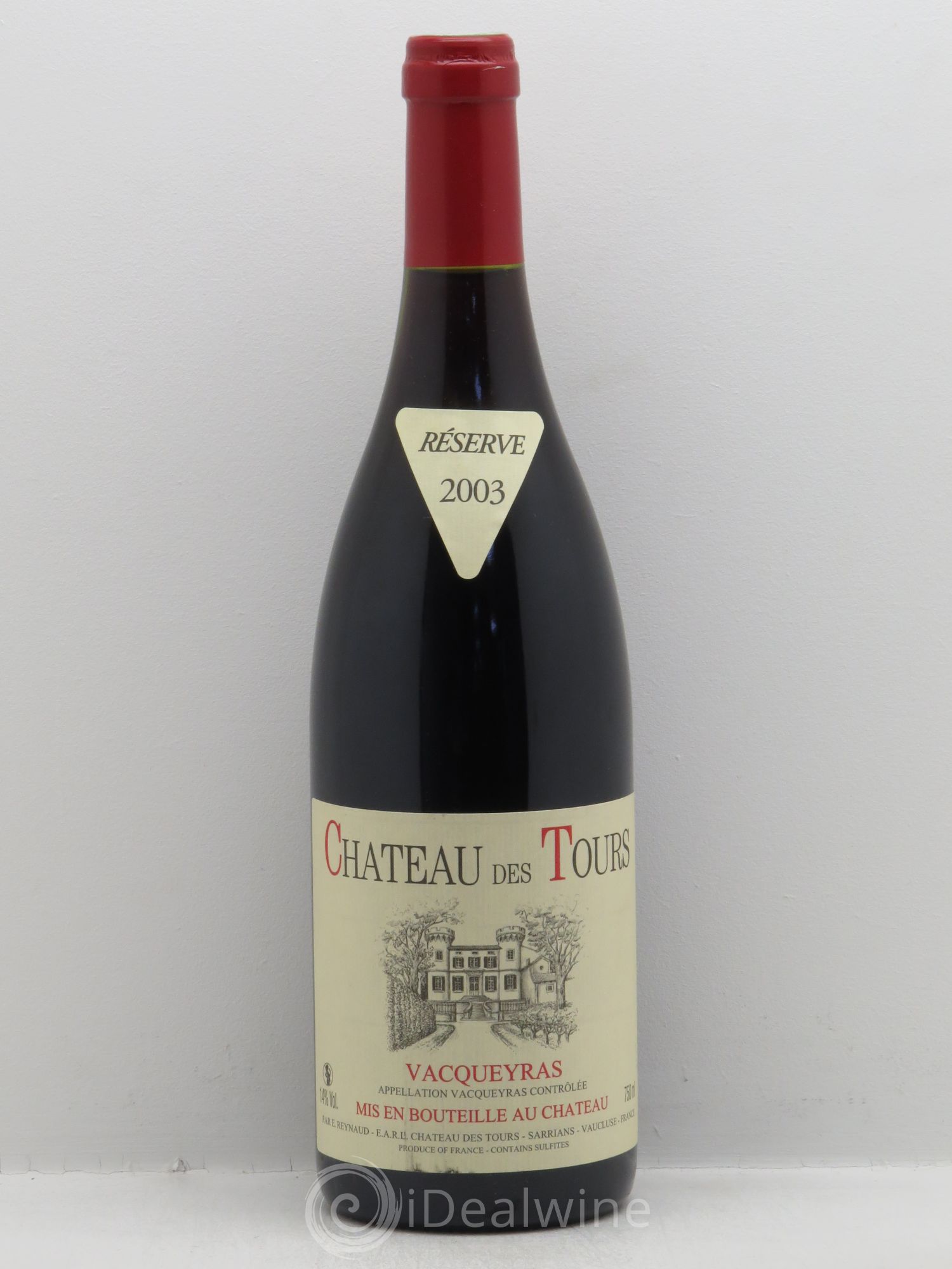 Vacqueyras Château des Tours Emmanuel Reynaud 2003 - Lot de 1 bouteille - 0