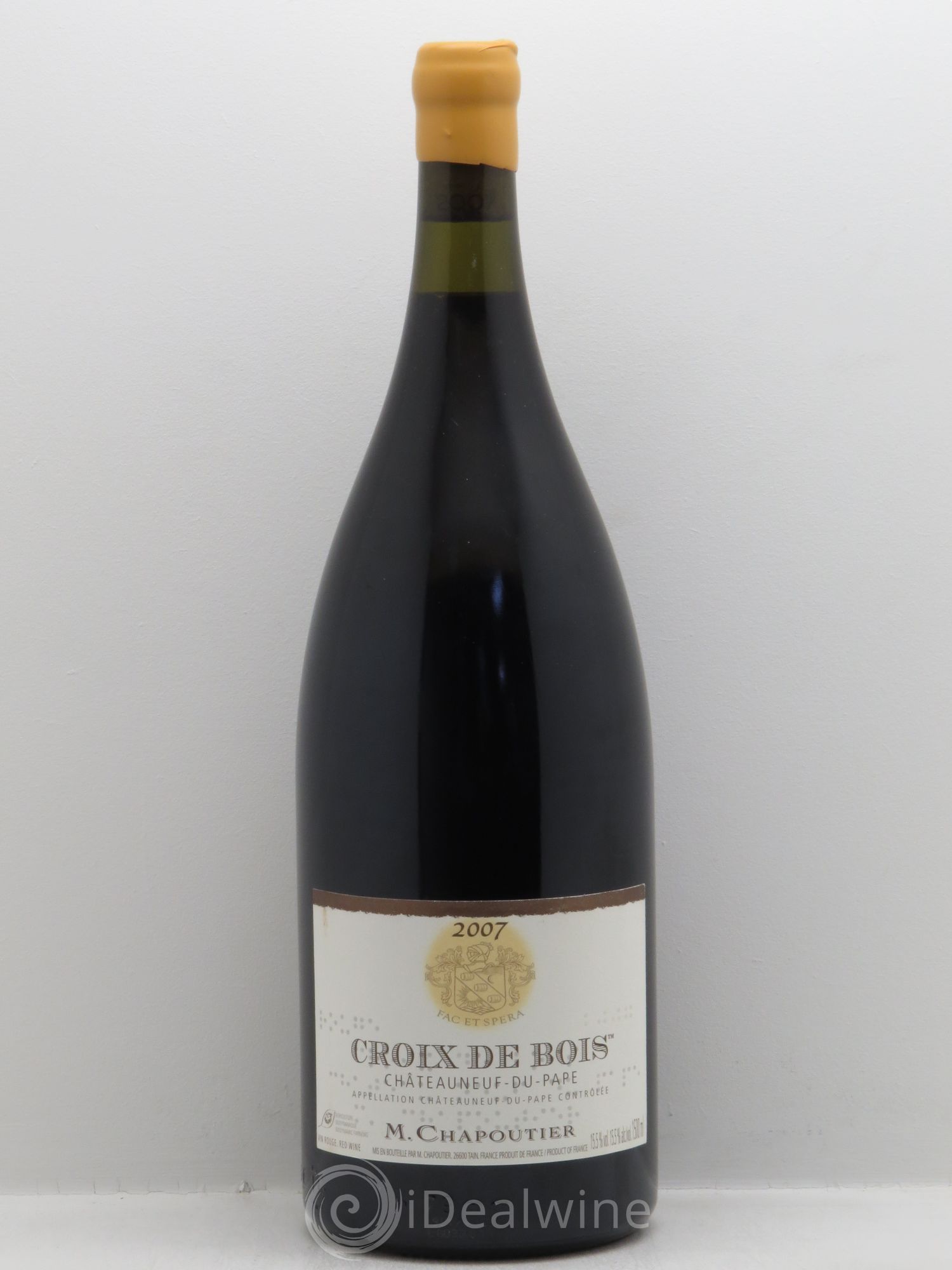 Châteauneuf-du-Pape Croix de Bois Chapoutier (sans prix de réserve) 2007 - Lot de 1 magnum - 0