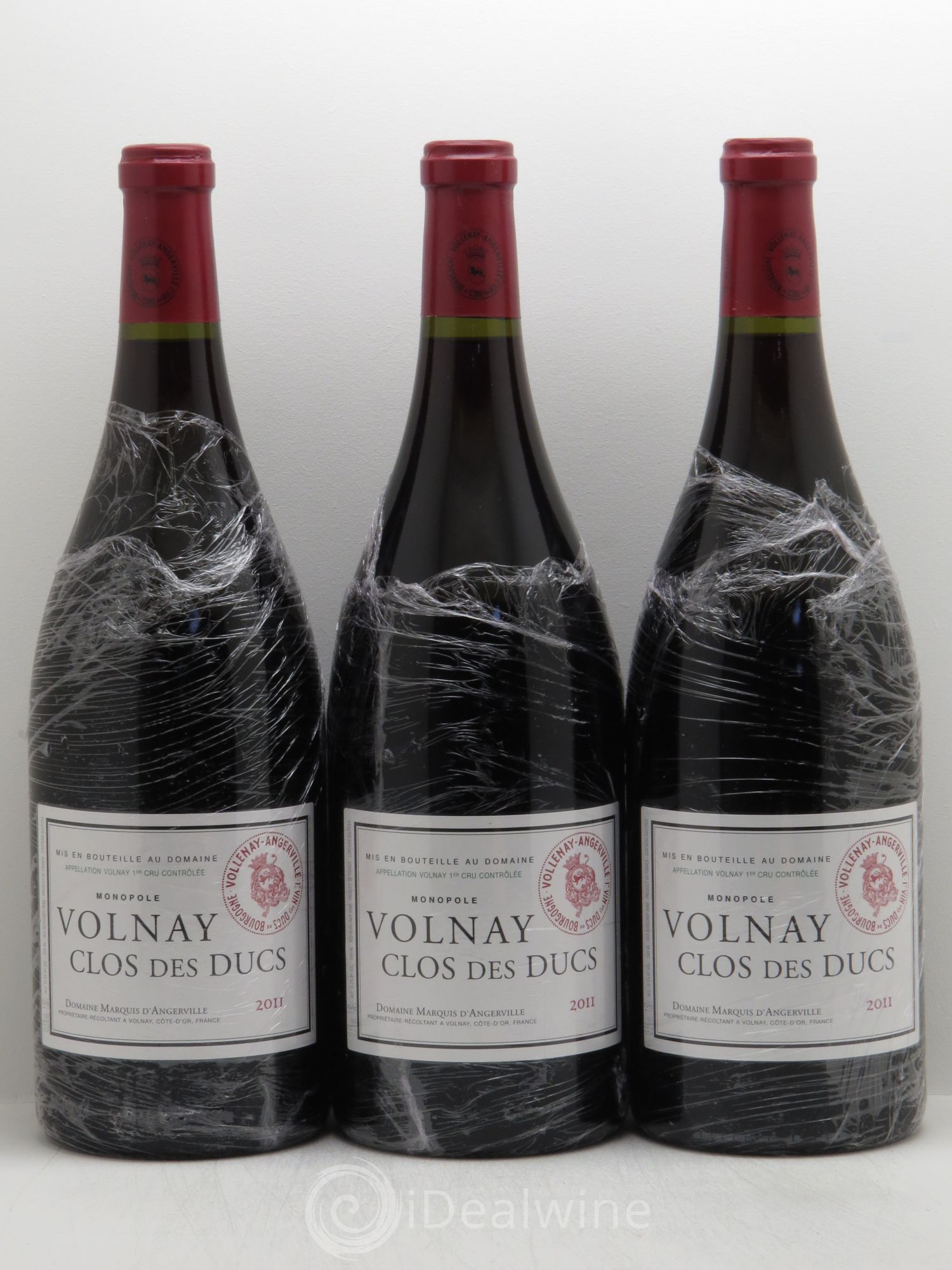Volnay 1er Cru Clos des Ducs Marquis d'Angerville (Domaine) 2011 - Lot de 3 magnums - 0