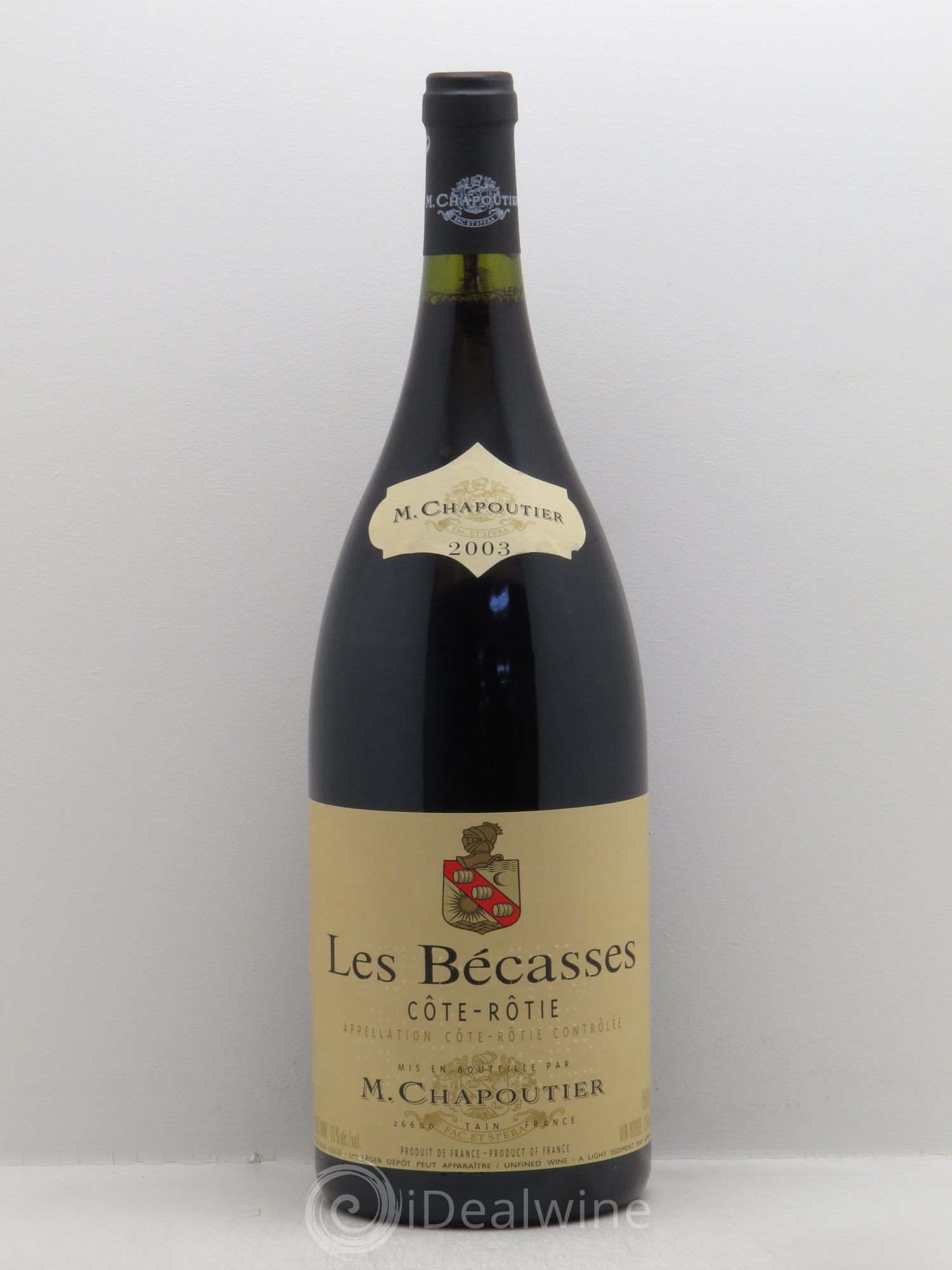 Côte-Rôtie Chapoutier Les Bécasses 2003 - Posten von 1 Magnum - 0