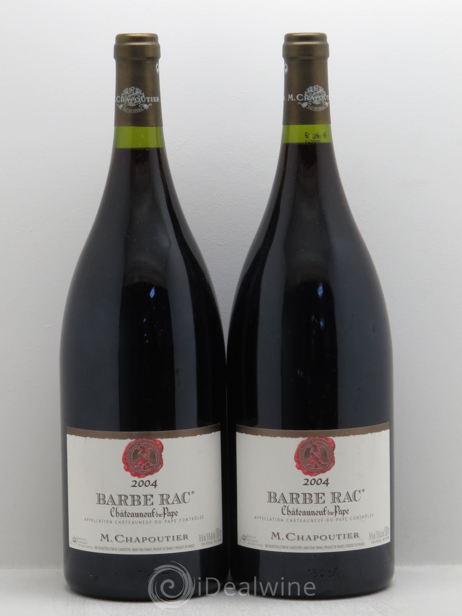 Châteauneuf-du-Pape Barbe Rac Chapoutier 2004 - Posten von 2 Magnum - 0
