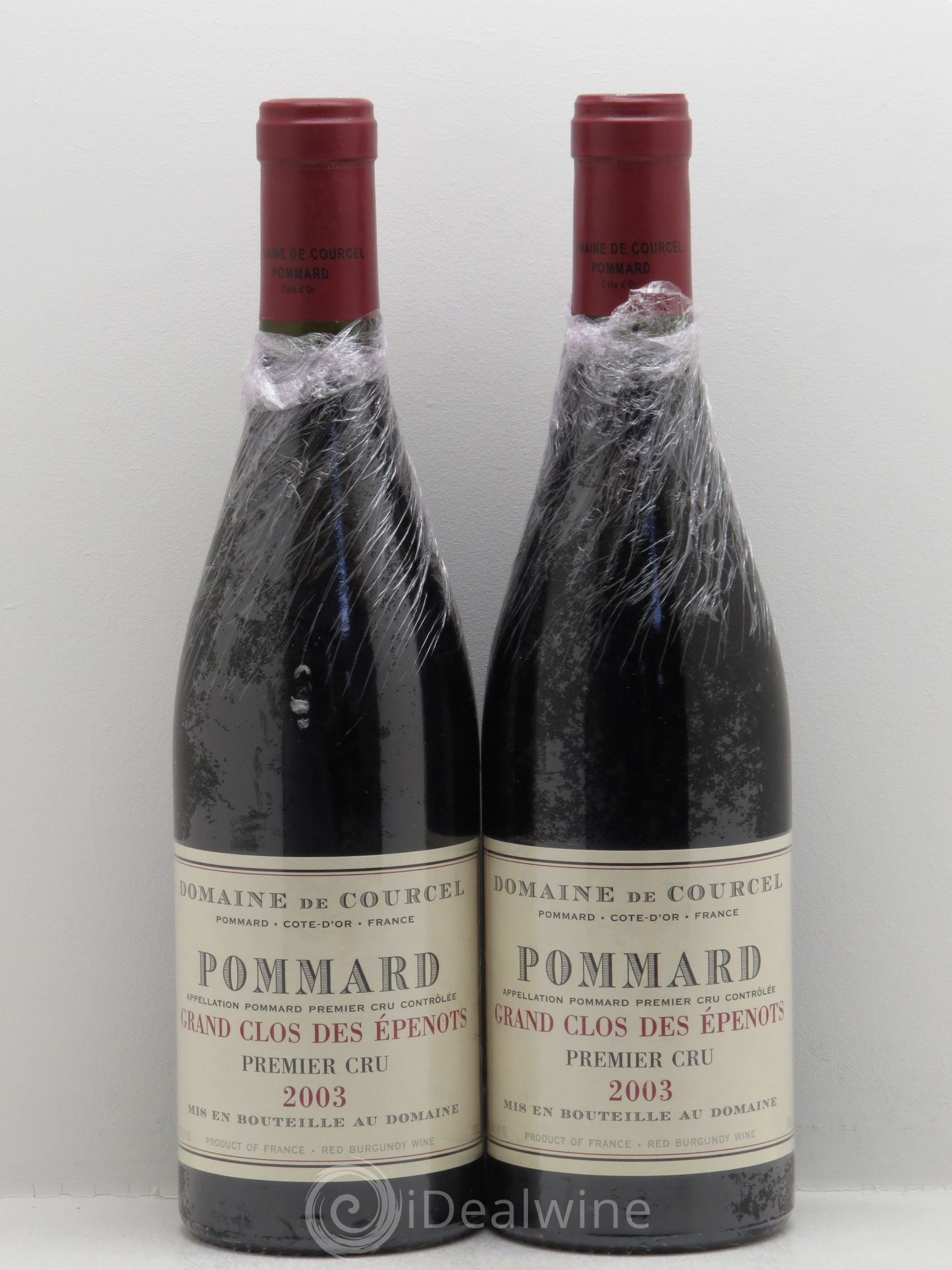 Pommard 1er Cru Grand Clos des Epenots de Courcel (Domaine) 2003 - Lot de 2 bouteilles - 0