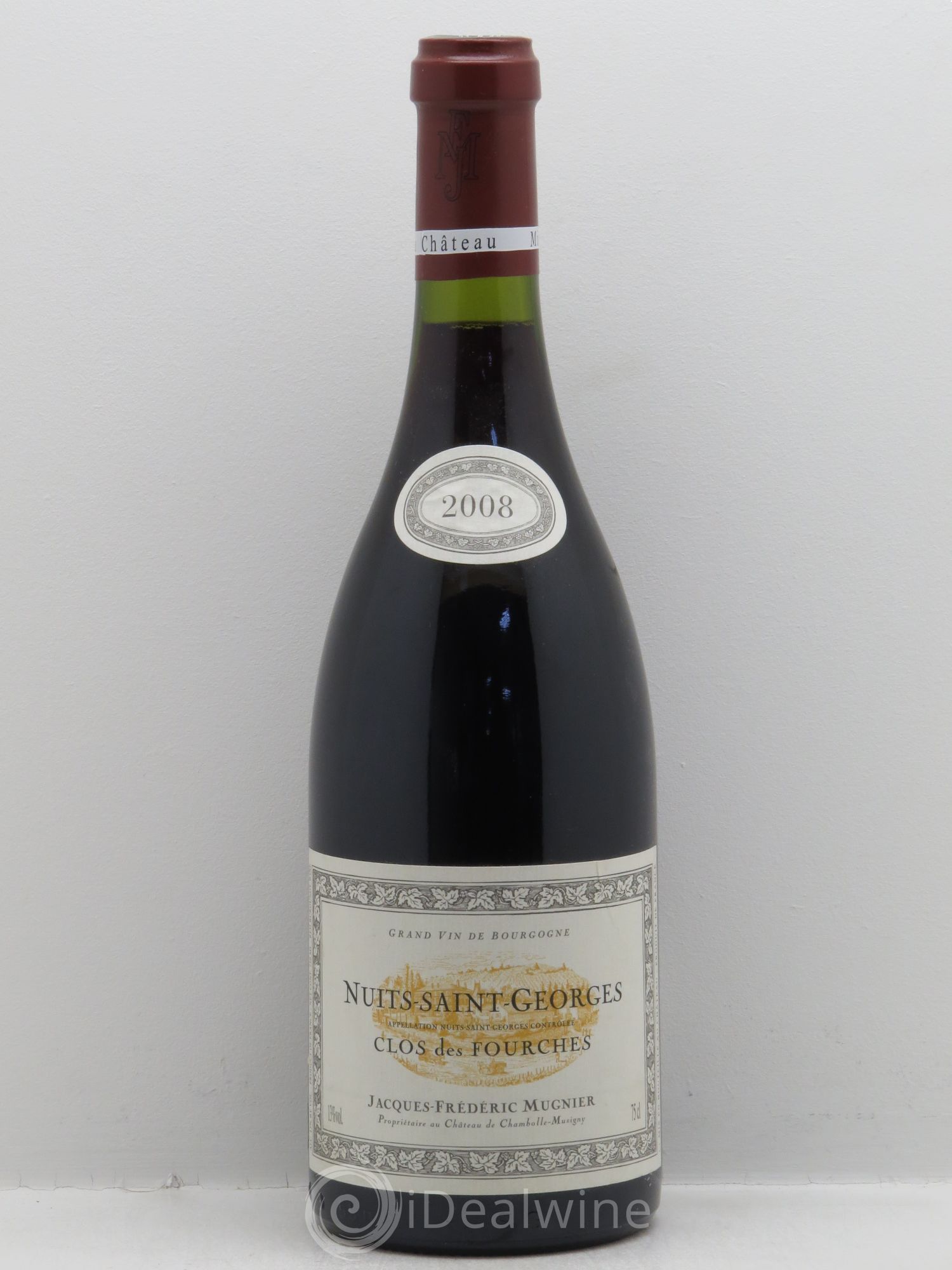 Nuits-Saint-Georges Clos des Fourches Jacques-Frédéric Mugnier 2008 - Lot de 1 bouteille - 0