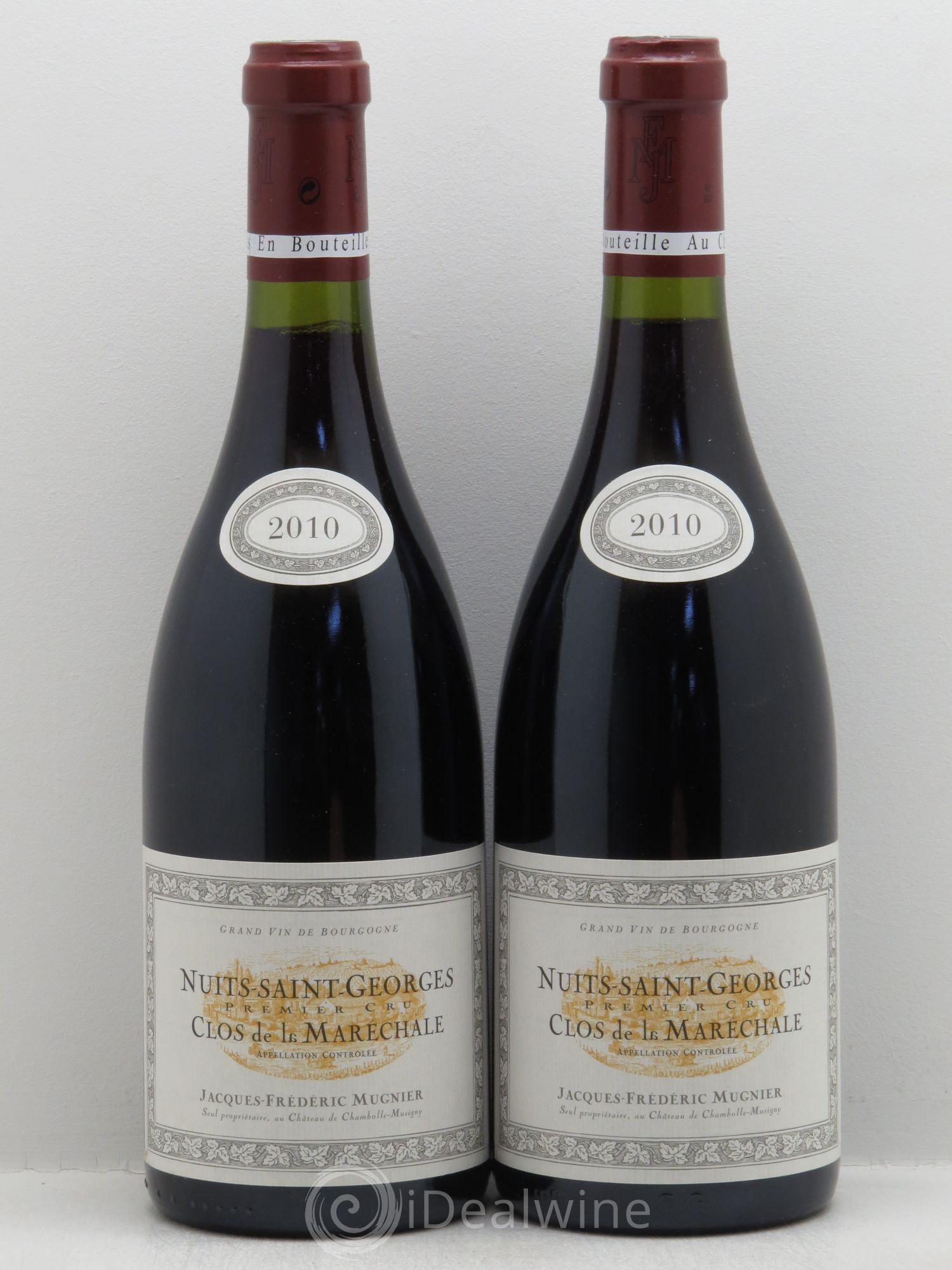 Nuits-Saint-Georges 1er Cru Clos de La Maréchale Jacques-Frédéric Mugnier 2010 - Lot de 2 bouteilles - 0