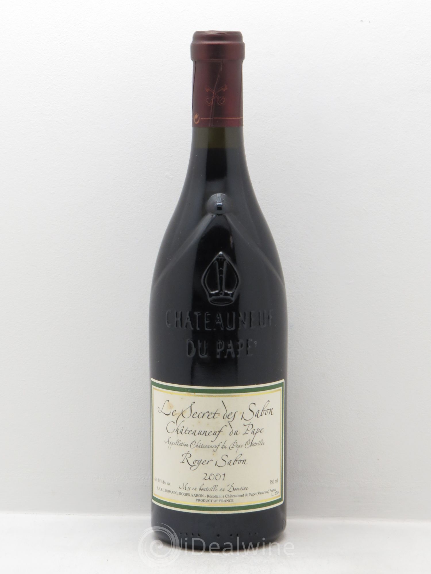 Châteauneuf-du-Pape Le Secret des Sabon Domaine Roger Sabon (sans prix de réserve - no reserve) 2001 - Posten von 1 Flasche - 0