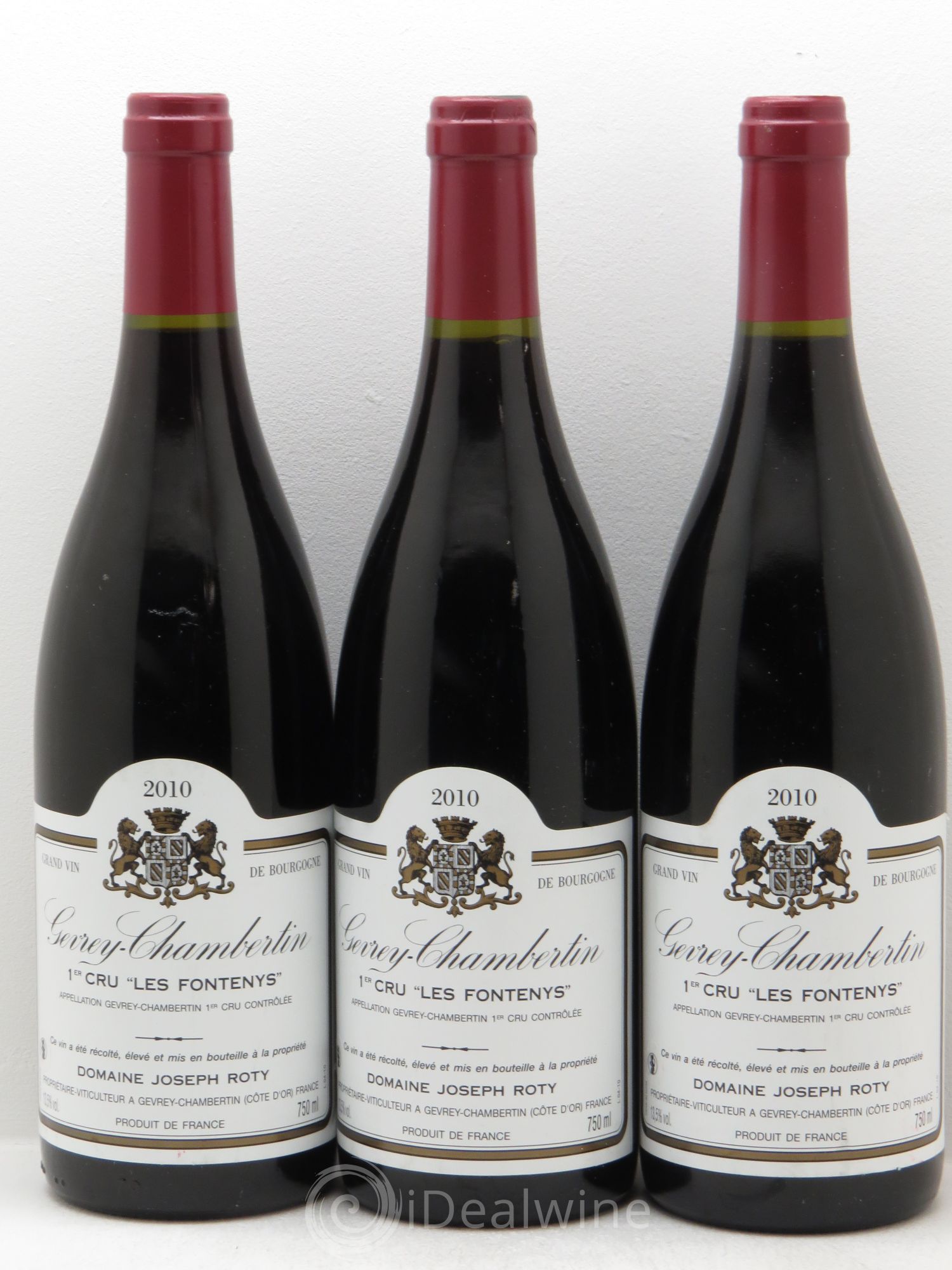 Gevrey-Chambertin 1er Cru Les Fontenys Joseph Roty (Domaine) 2010 - Lot de 3 bouteilles - 0