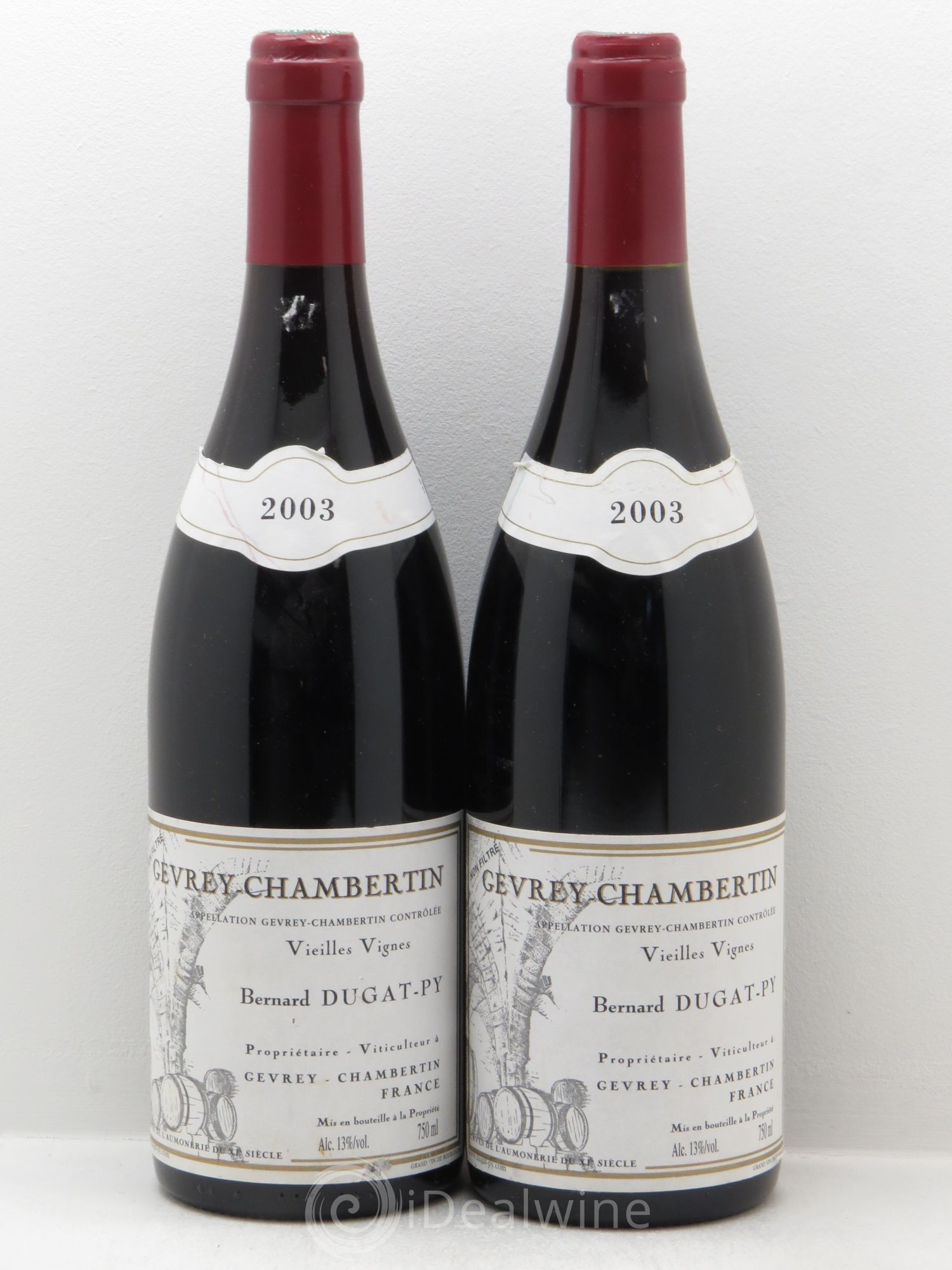 Gevrey-Chambertin Dugat-Py Vieilles Vignes 2003 - Lot de 2 bouteilles - 0