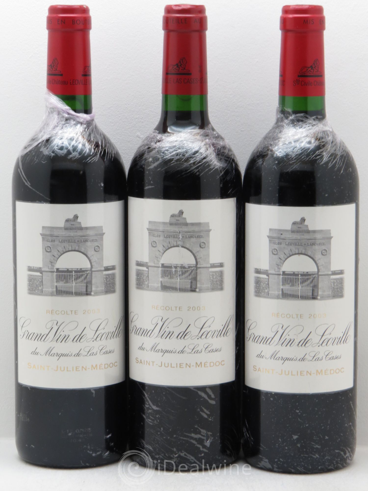 Château Léoville Las Cases 2ème Grand Cru Classé 2003 - Lot de 3 bouteilles - 0