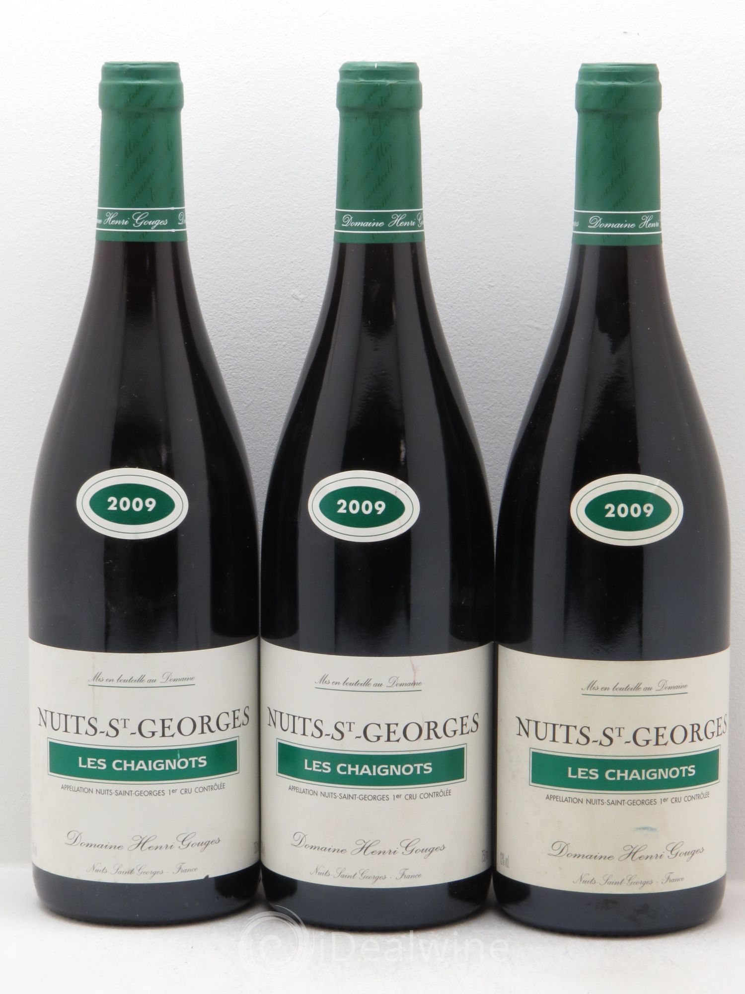 Nuits-Saint-Georges 1er Cru Les Chaignots Henri Gouges 2009 - Posten von 3 Flaschen - 0