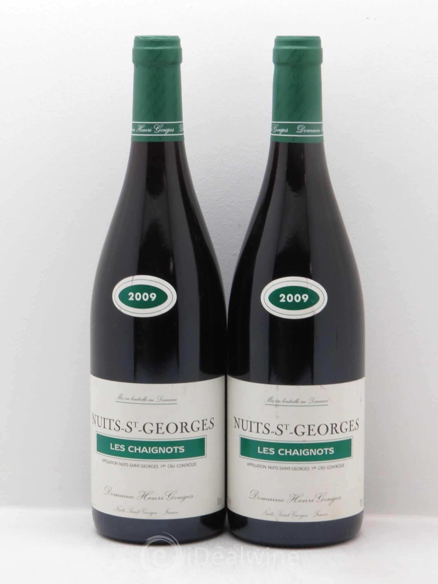 Nuits-Saint-Georges 1er Cru Les Chaignots Henri Gouges 2009 - Posten von 2 Flaschen - 0