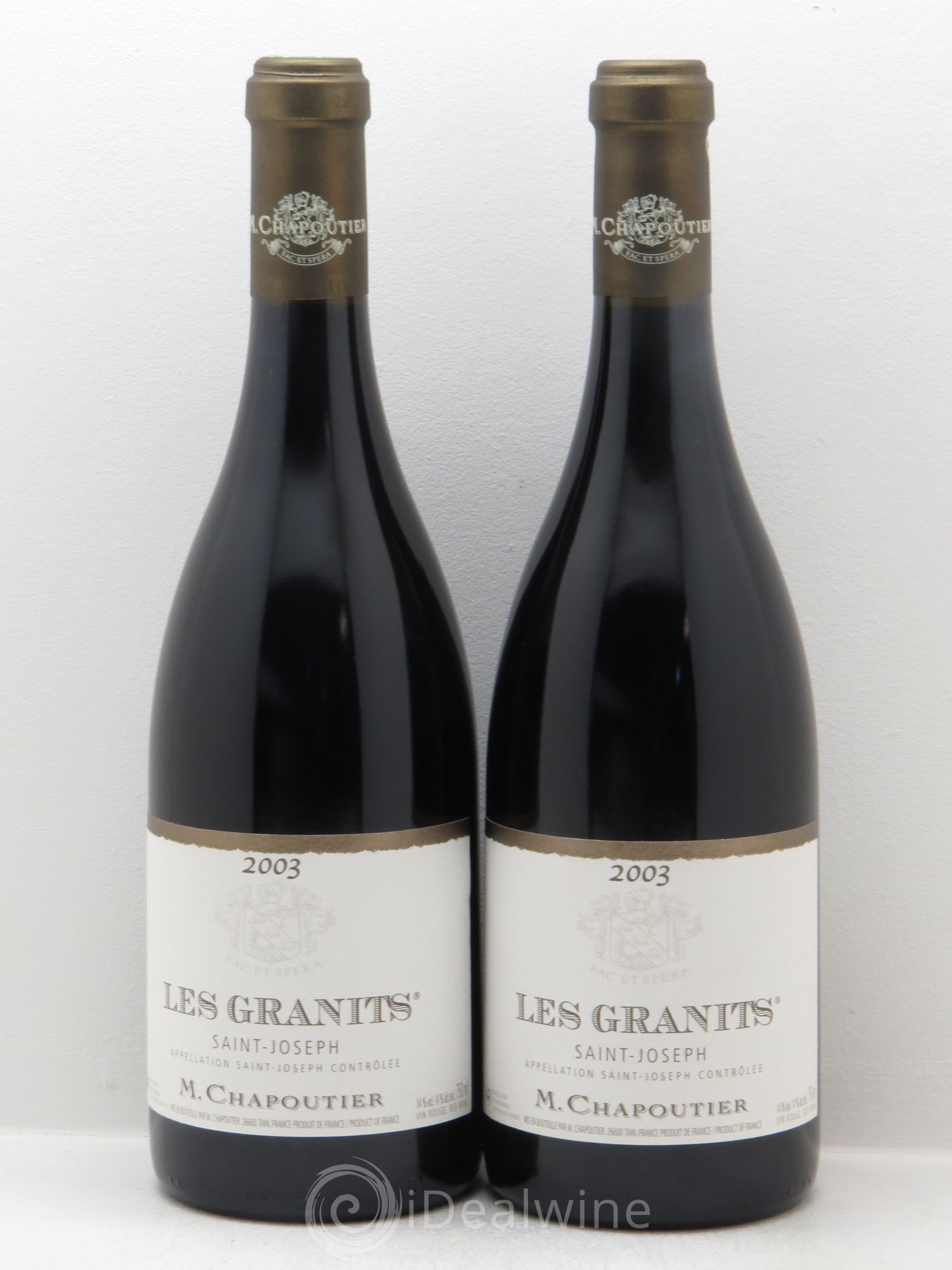 Saint-Joseph Les Granits Chapoutier 2003 - Lot de 2 bouteilles - 0