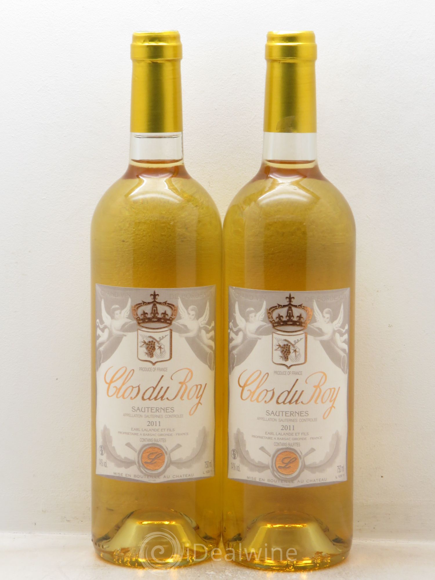 Sauternes Clos du Roy 2011 - Posten von 2 Flaschen - 0