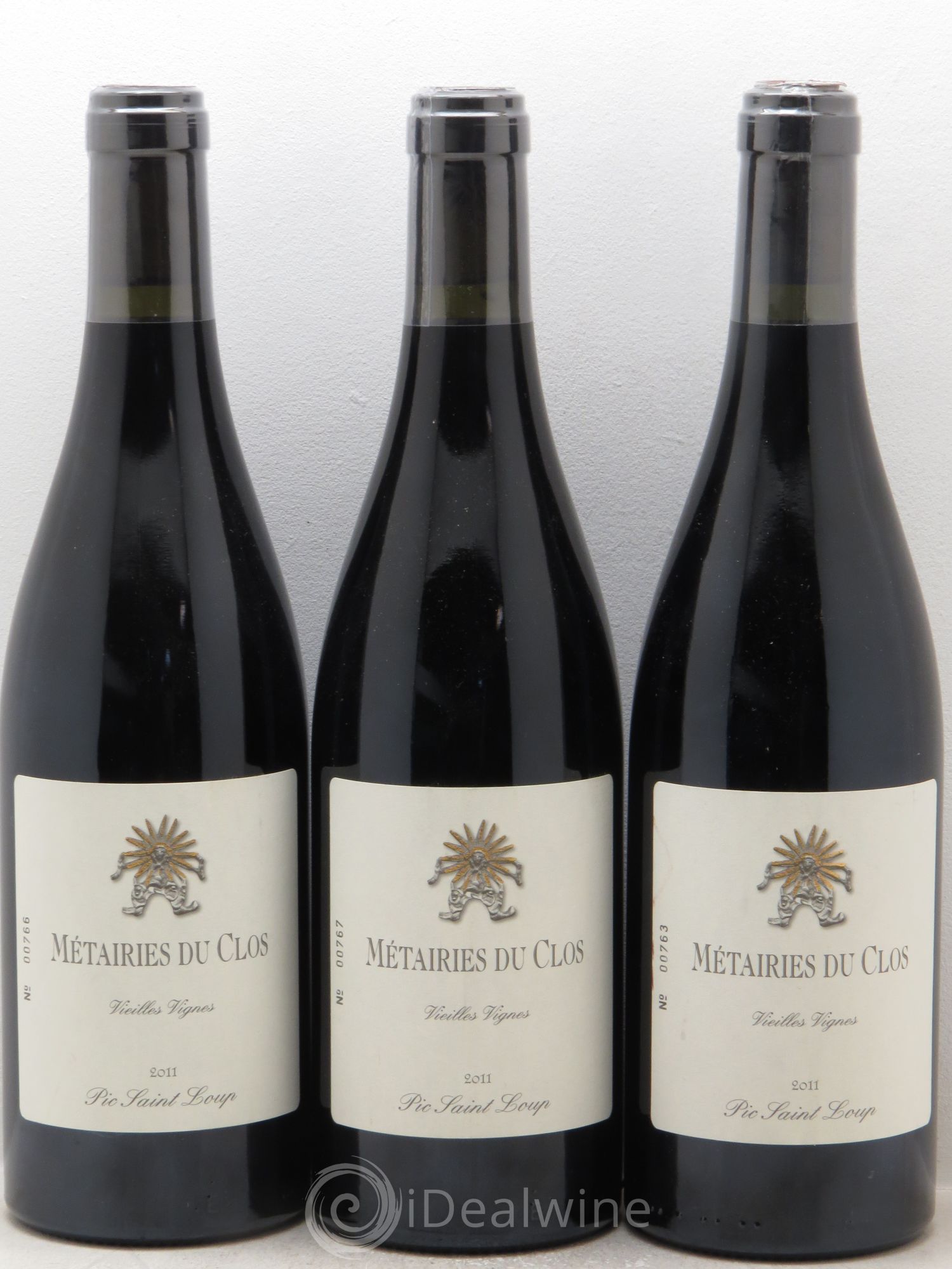Pic Saint-Loup Les Métairies du Clos Vieilles Vignes Christophe Peyrus et Françoise Julien Vieilles Vignes 2011 - Lot de 3 bouteilles - 0
