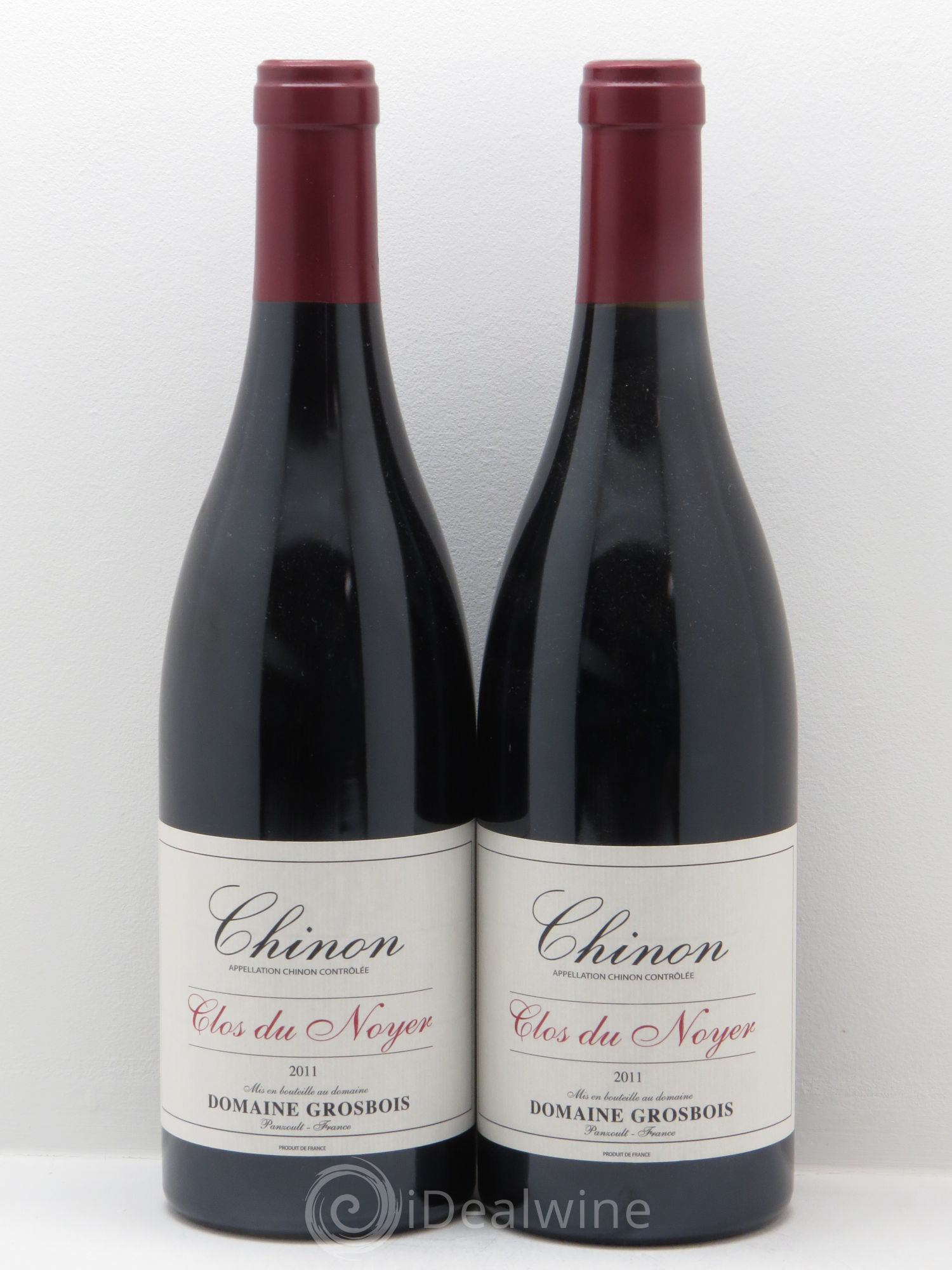 Chinon Domaine Grosbois Clos du Noyer 2011 - Posten von 2 Flaschen - 0