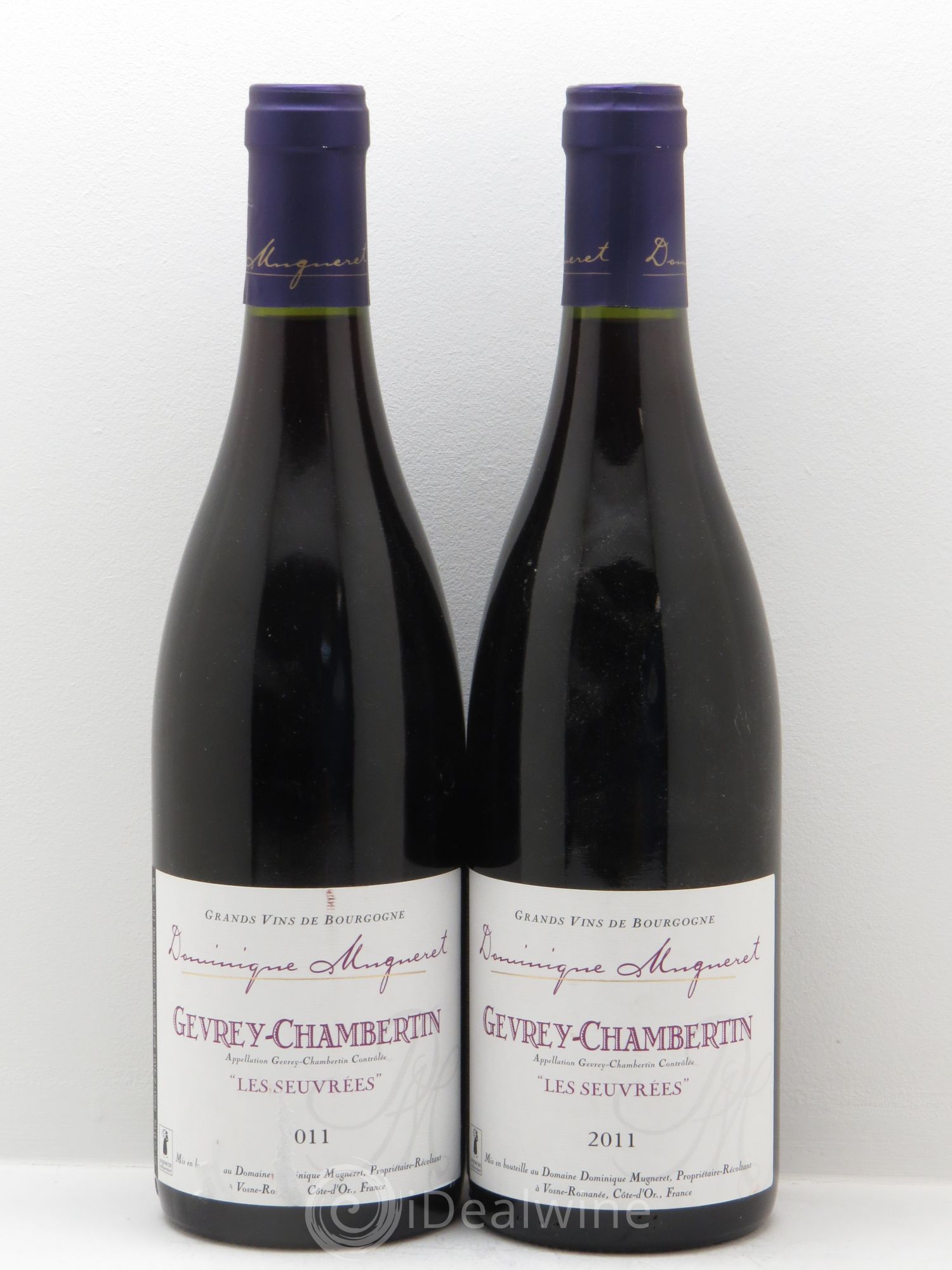 Gevrey-Chambertin les Seuvrées Dominique Mugneret 2011 - Posten von 2 Flaschen - 0