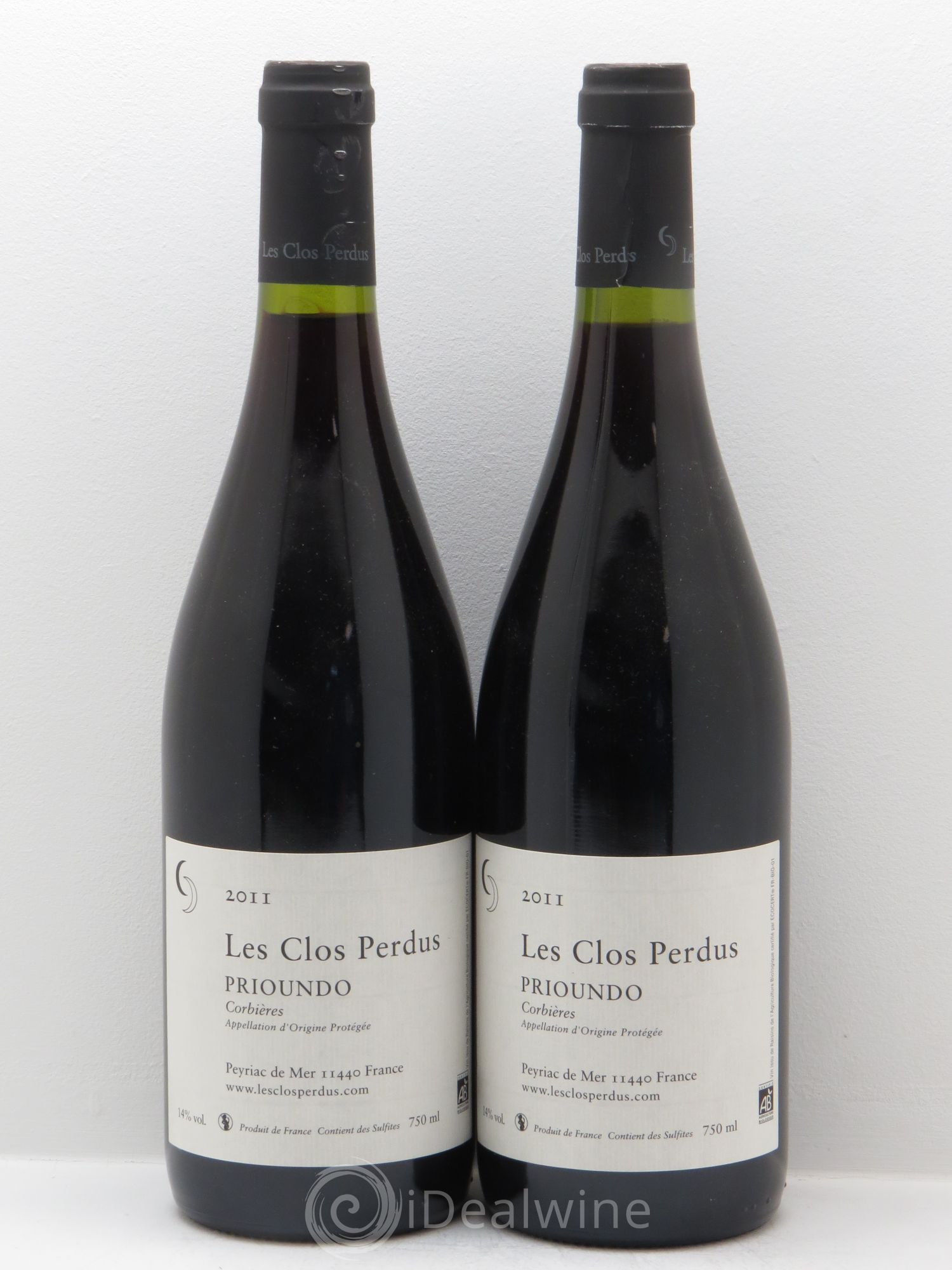 Corbières les Clos Perdus Prioundo (sans prix de réserve - no reserve) 2011 - Posten von 2 Flaschen - 0