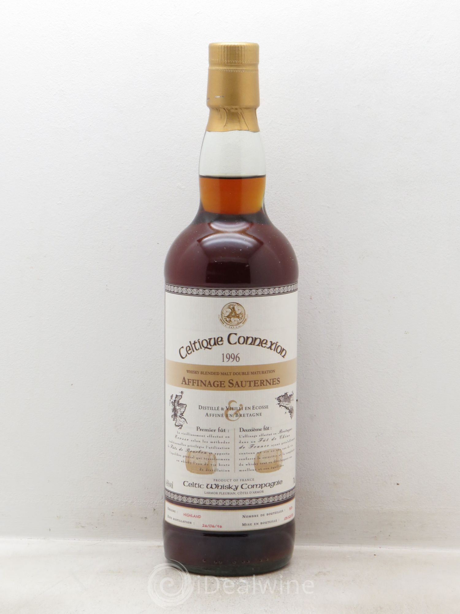 Whisky Celtic Connexion Sauternes Highland 46°(Mis en bouteille en 2013) 1996 - Posten von 1 Flasche - 0