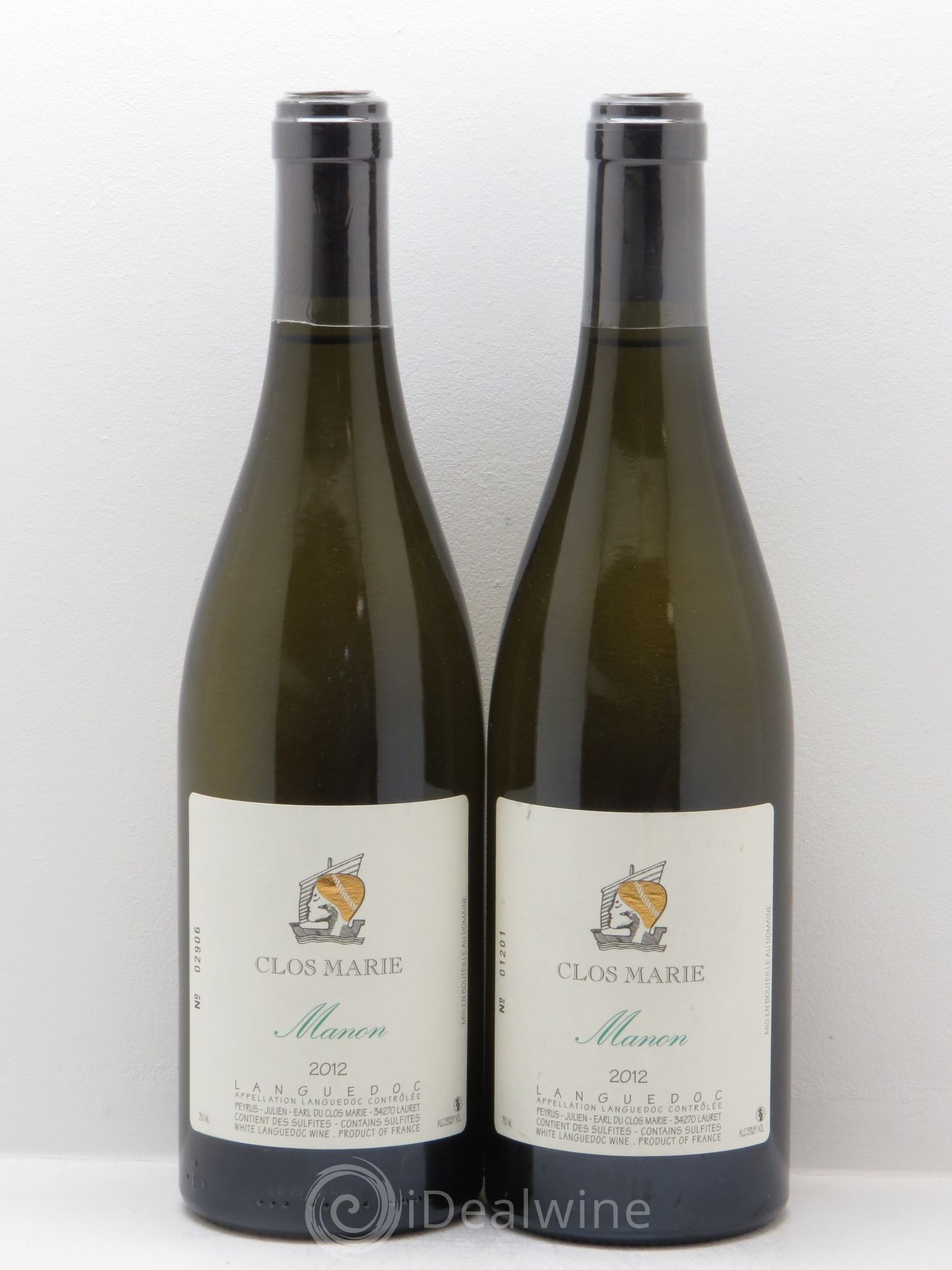 Languedoc Clos Marie Manon Christophe Peyrus et Françoise Julien 2012 - Lot de 2 bouteilles - 0