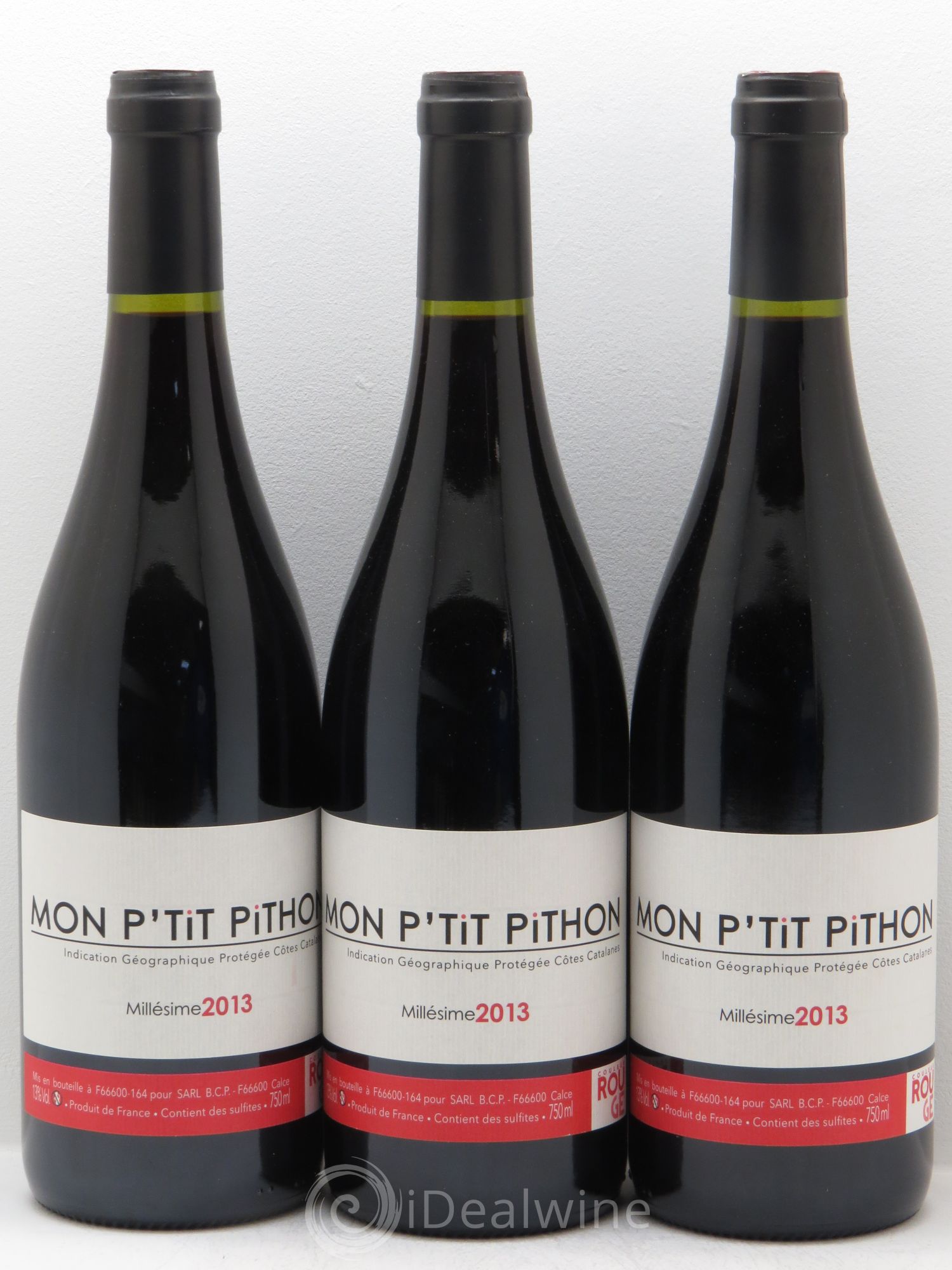 Côtes Catalanes (VDP des Côtes Catalanes) Domaine Olivier Pithon Mon P'tit Pithon (sans prix de réserve - no reserve) 2013 - Posten von 3 Flaschen - 0