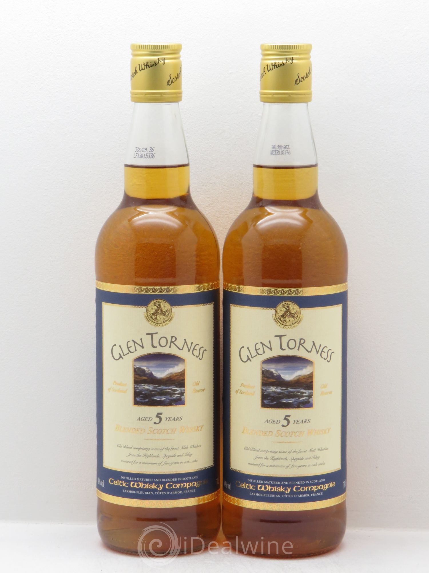 Whisky Glen Torness 5 ans Blended 40° - Posten von 2 Flaschen - 0