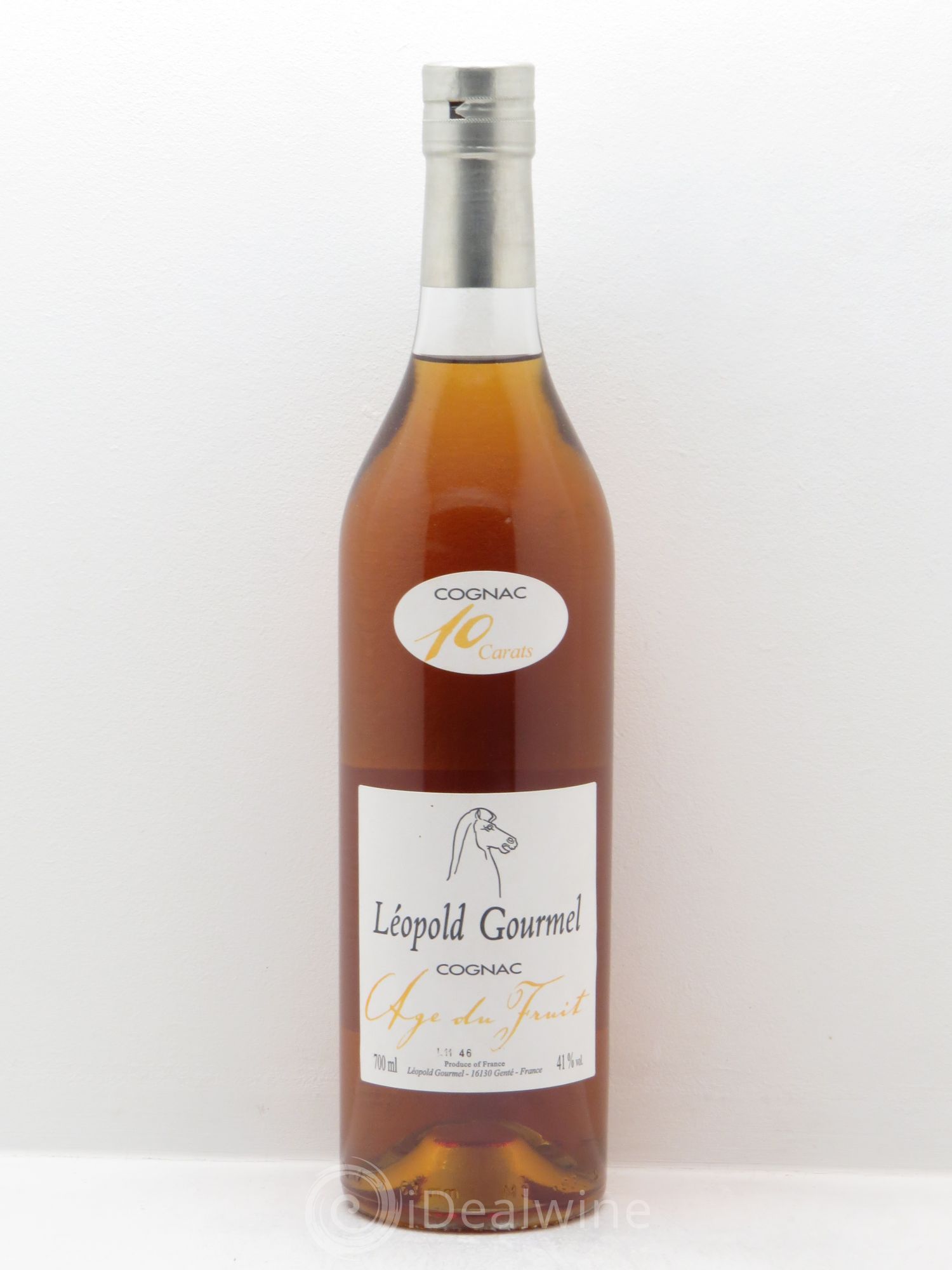 Cognac Léopold Gourmel 10 ans "l'Age de Fruit" - Posten von 1 Flasche - 0