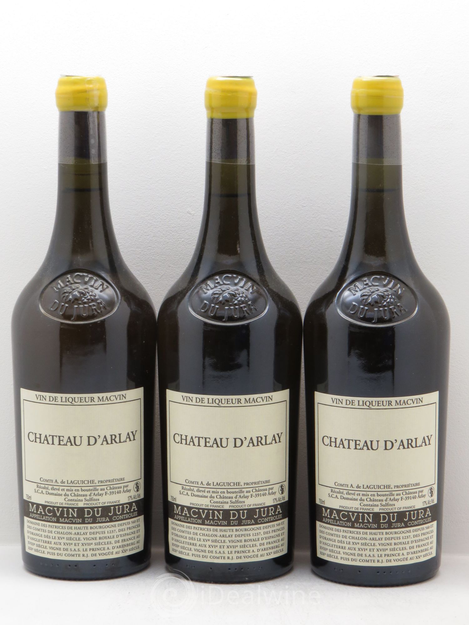 Côtes du Jura Macvin Château d'Arlay - Posten von 3 Flaschen - 0
