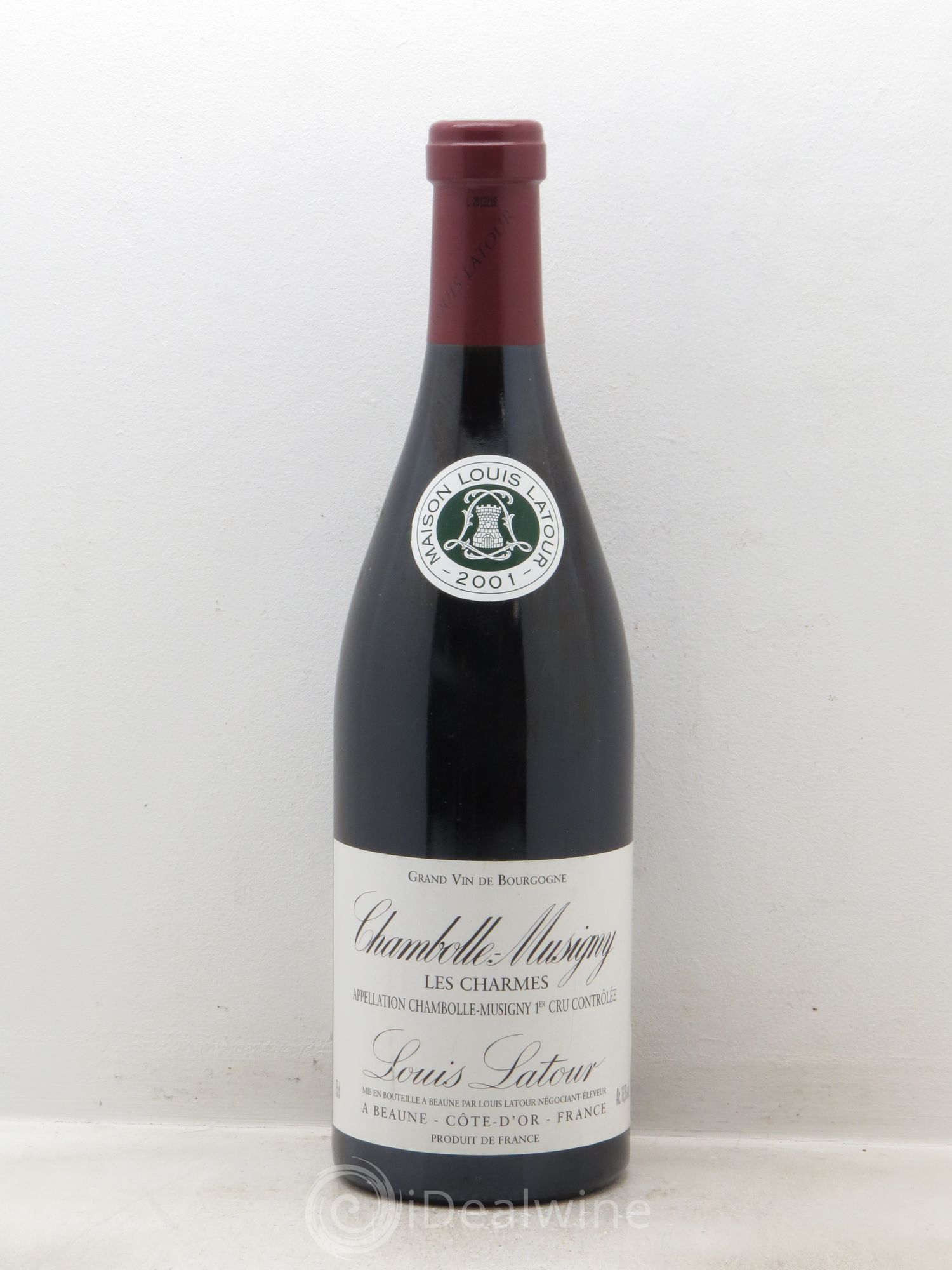 Chambolle-Musigny 1er Cru Louis Latour 2001 - Lot de 1 bouteille - 0