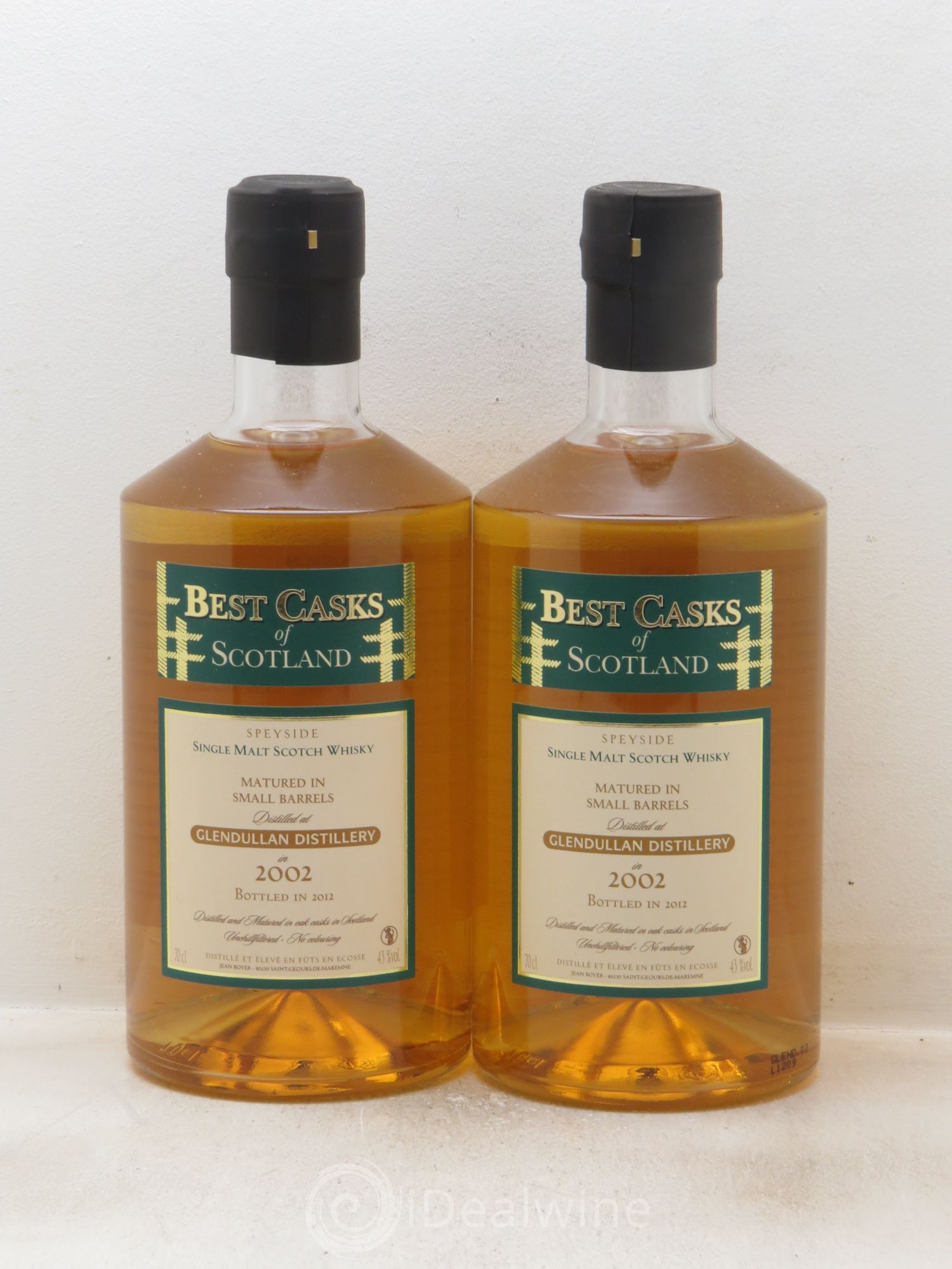 Whisky Jean Boyer Cask Glendullan 43° 2002 - Posten von 2 Flaschen - 0
