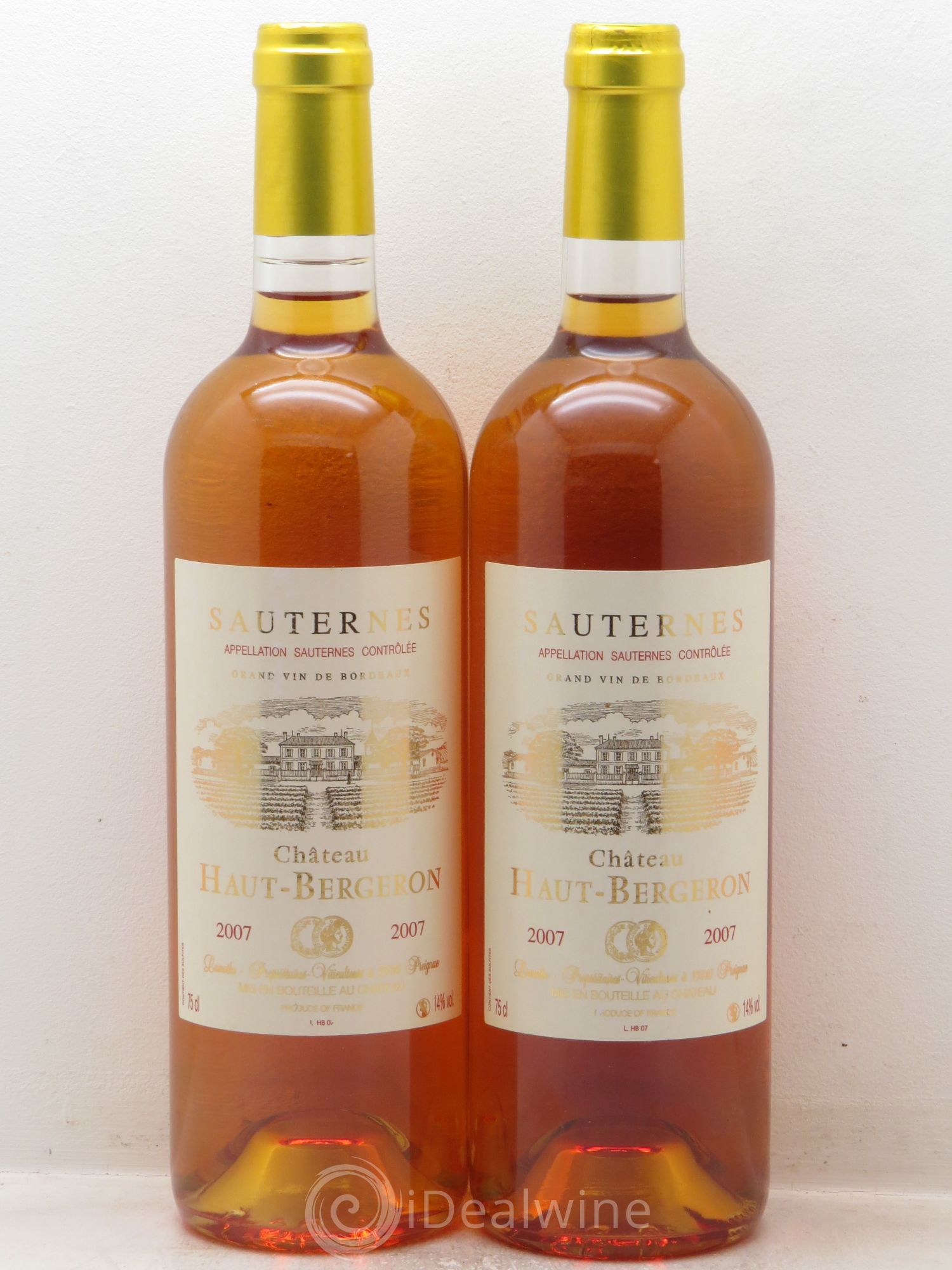 Château Haut-Bergeron 2007 - Lotto di 2 bottiglie - 0