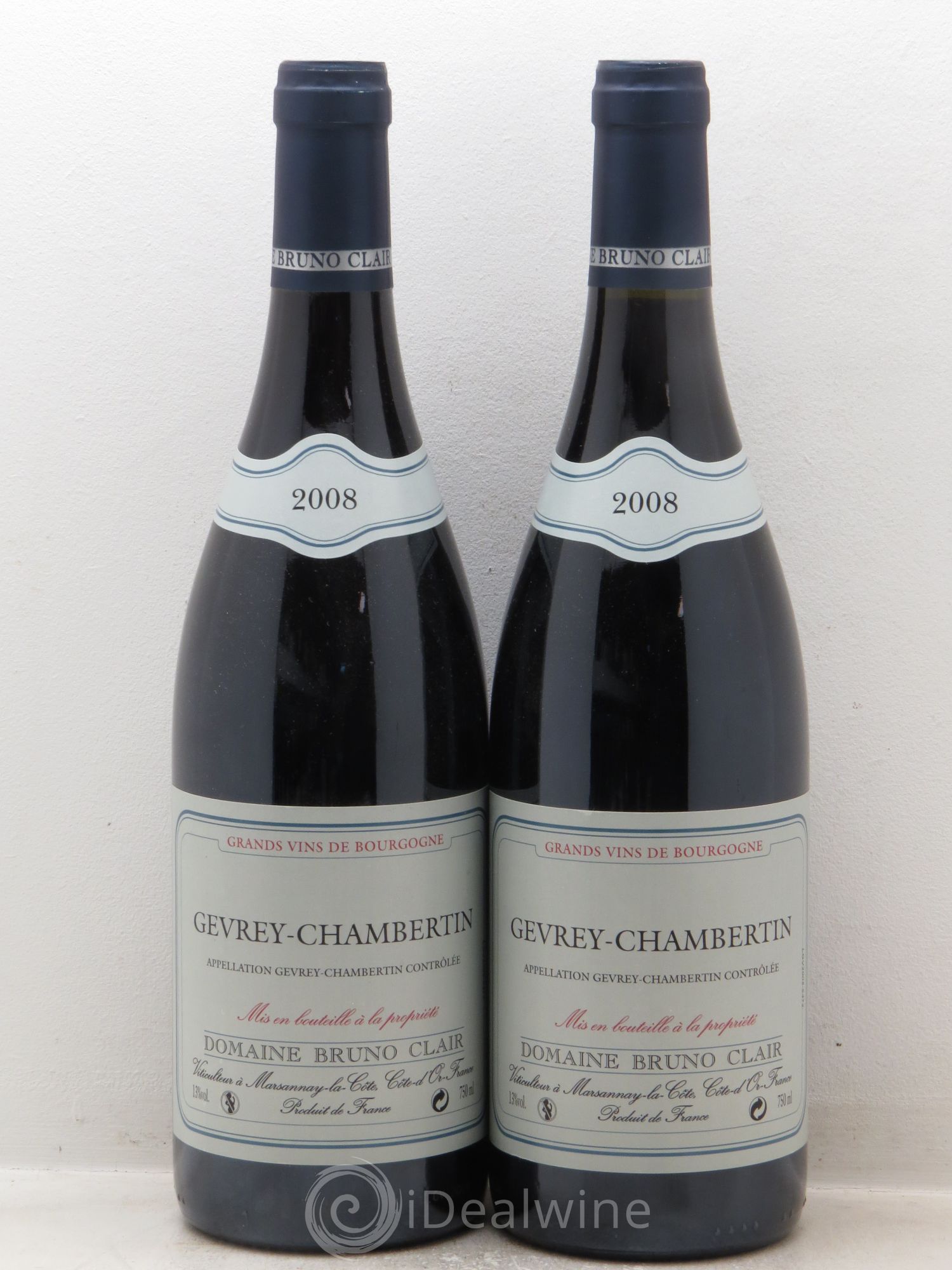 Gevrey-Chambertin Bruno Clair (Domaine) 2008 - Lot de 2 bouteilles - 0