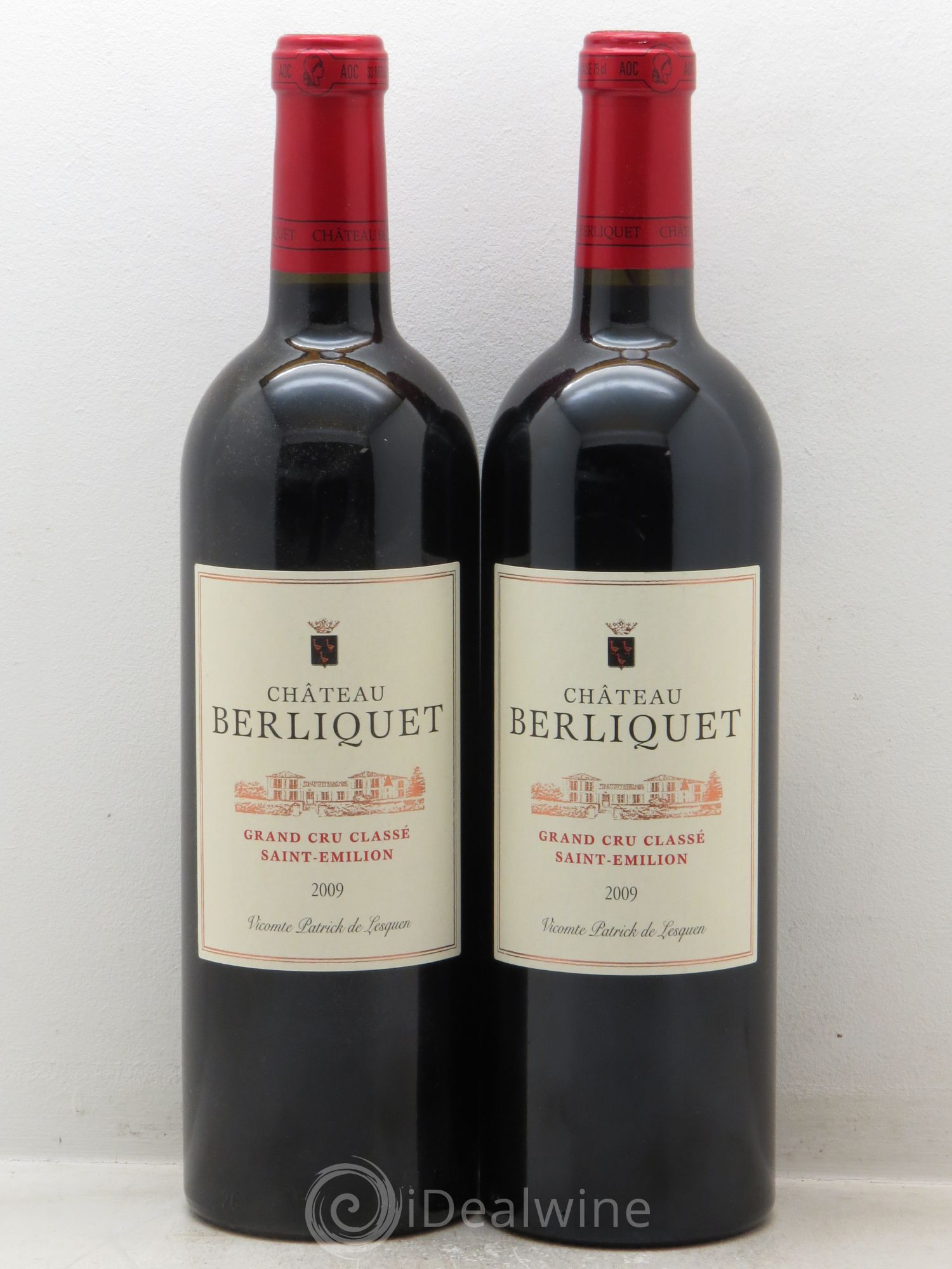 Château Berliquet Grand Cru Classé 2009 - Lot de 2 bouteilles - 0