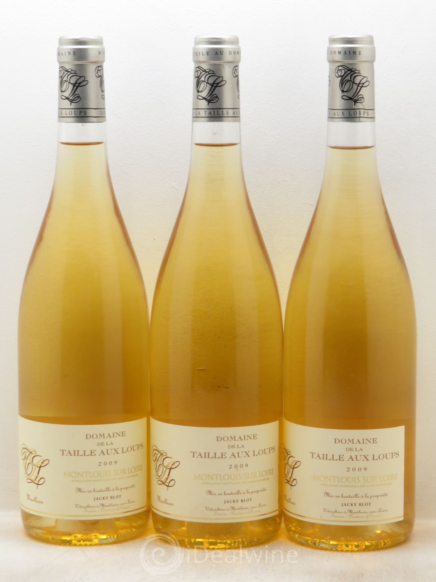 Montlouis-sur-Loire Moelleux La Taille aux Loups - Jacky Blot 2009 - Lotto di 3 bottiglie - 0
