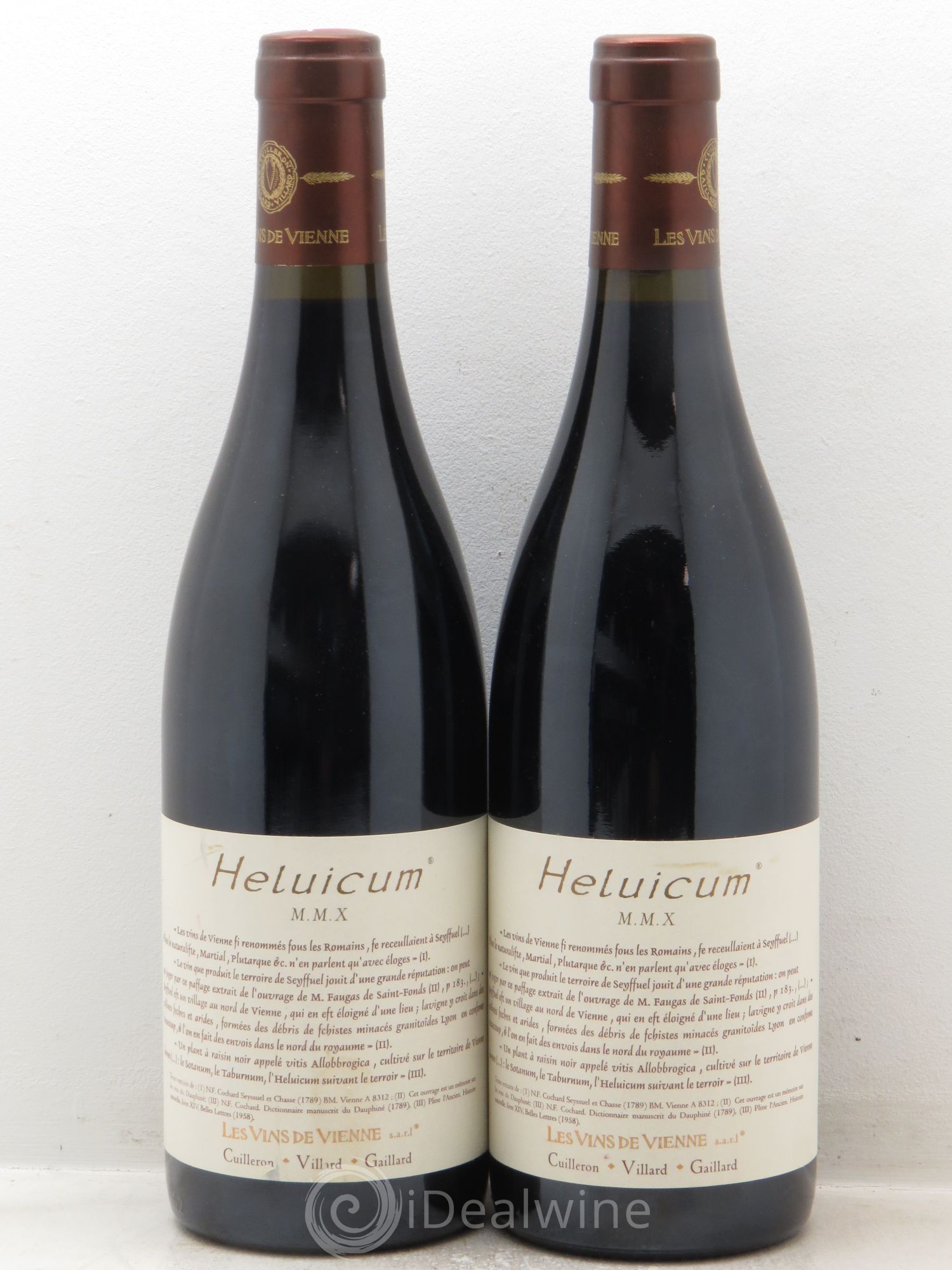 Vin de France "les Vins de Vienne" Cuvée Heluicum 2010 - Posten von 2 Flaschen - 0