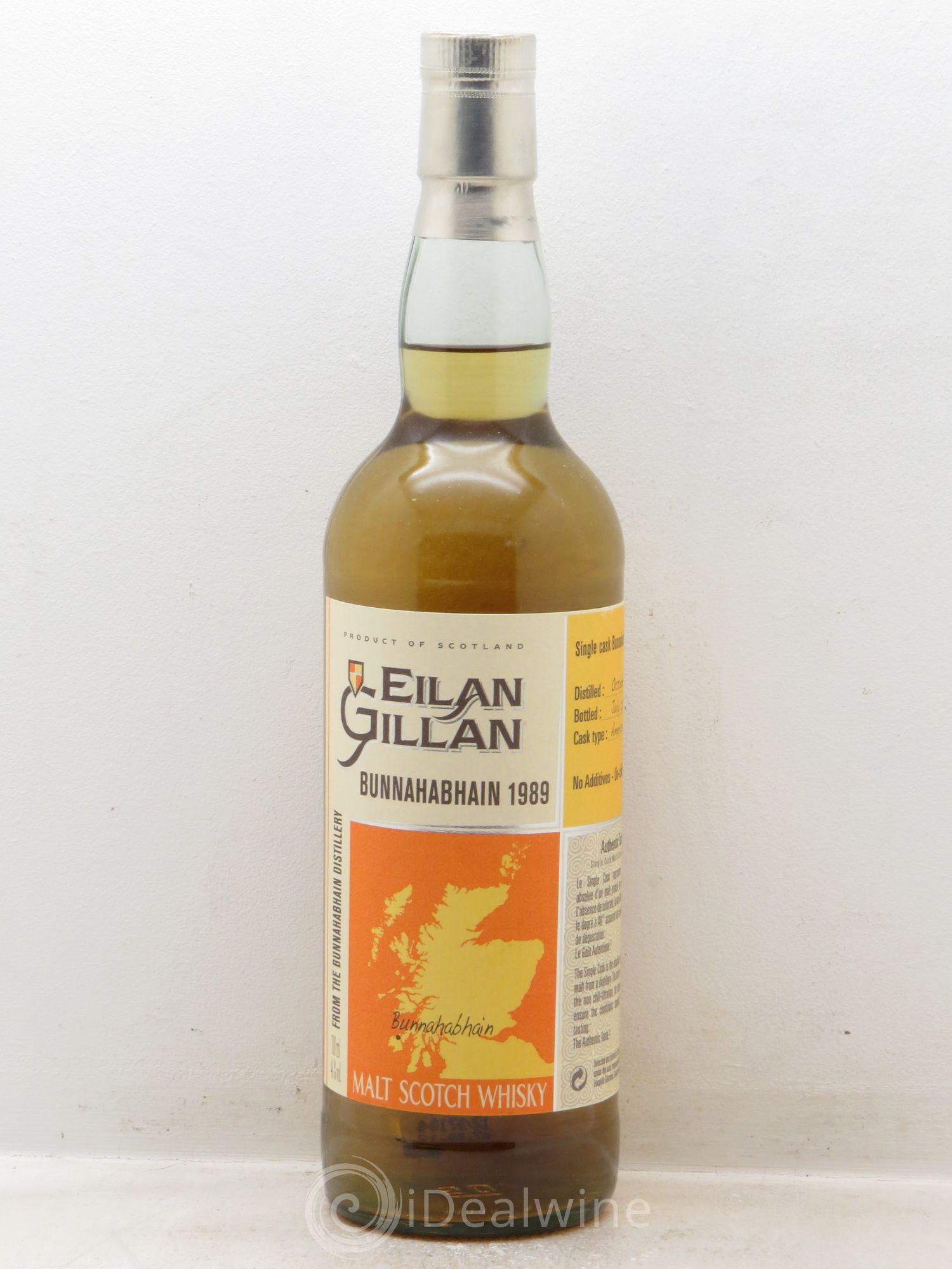 Whisky Eilan Gillan Bunnahabhain Ecosse 46° 1989 - Posten von 1 Flasche - 0